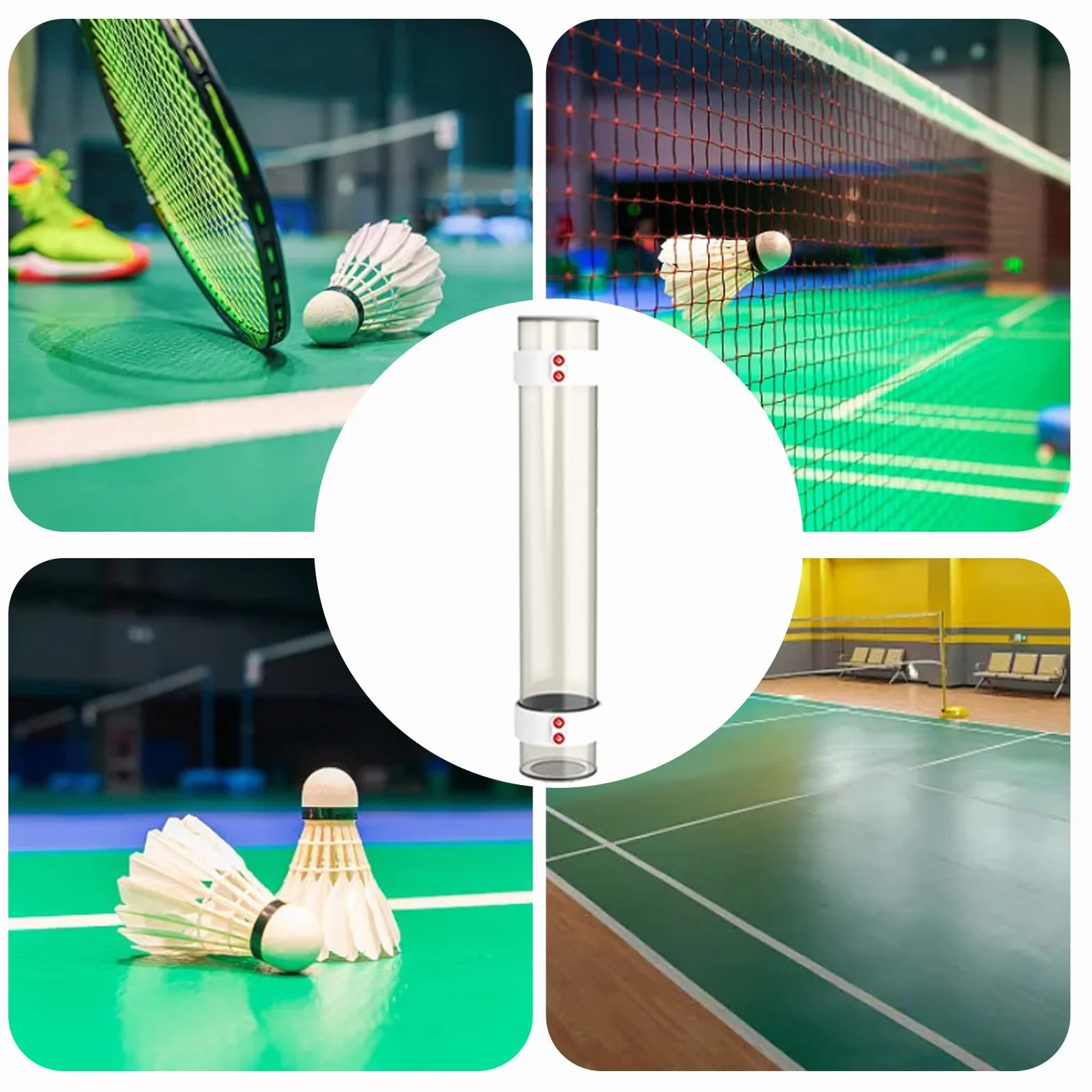 Support de balles de badminton magnétique pour entraînement