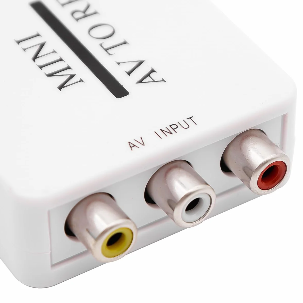 Convertisseur Modulateur Bidirectionnel RCA/composite AV Vers RF Adaptateur AV2 PAL/NTSC/SECAM Vers PAL/NTSC Système TV Compatible Avec DVD/VCR/PS/Projecteur (Blanc, Plug and Play)