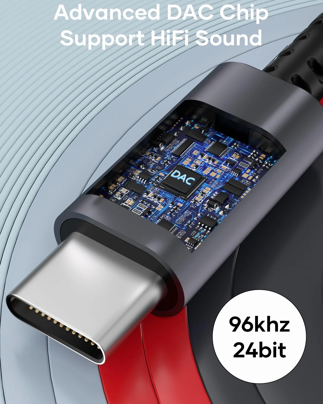 Adaptateur USB C vers Jack 3.5mm Lot de 2, USB C Casque Audio DAC Type C vers Aux Compatible iPhone 16 15 iPad Samsung S25 S24, Gris