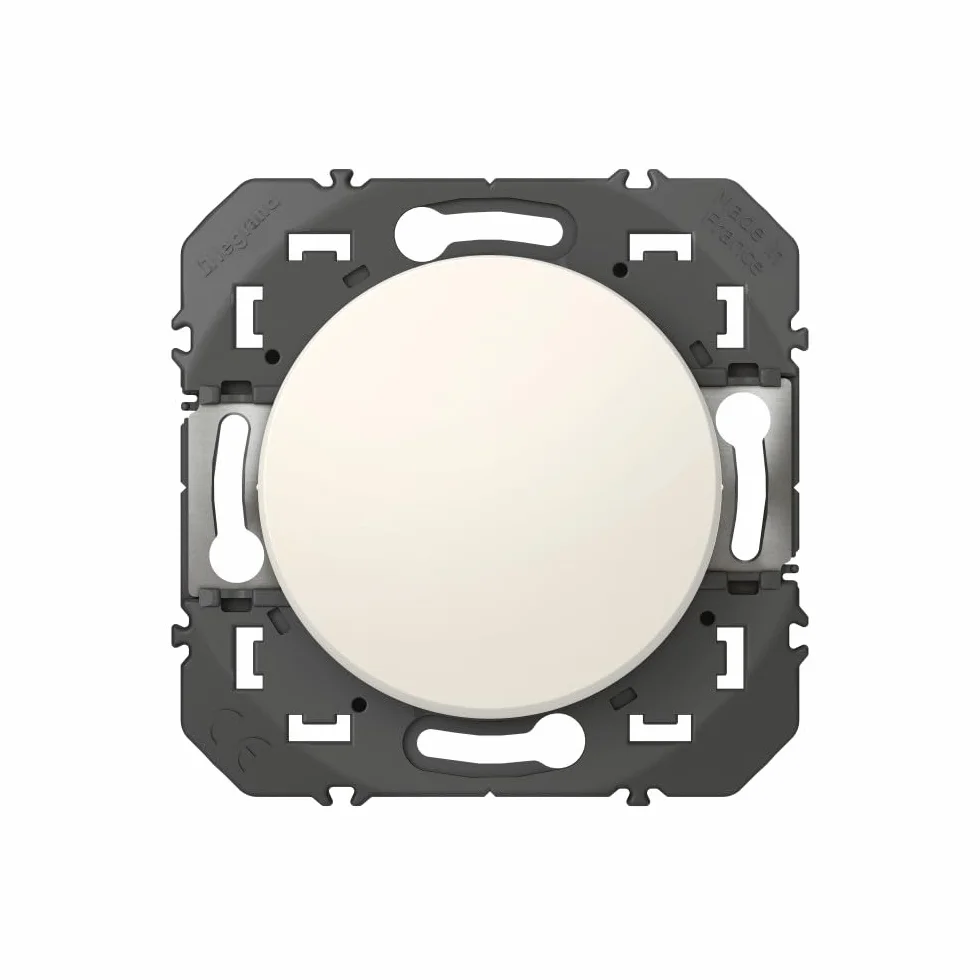 Legrand Bouton-Poussoir 6A Blanc Composable Connexion Rapide Sans Outil Compatible Plaques De Finition Personnalisables Design Moderne