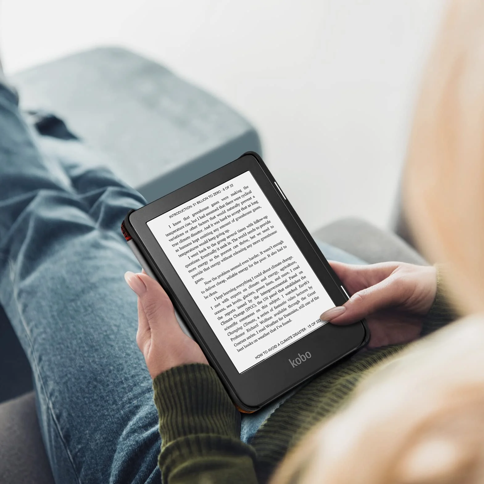 FINTIE Étui Compatible avec 6” Kobo Clara Colour/BW 2024 et Kobo Clara 2E 2022 - Housse Fine et Légère Coque Fermeture Magnétique, Bibliothèque