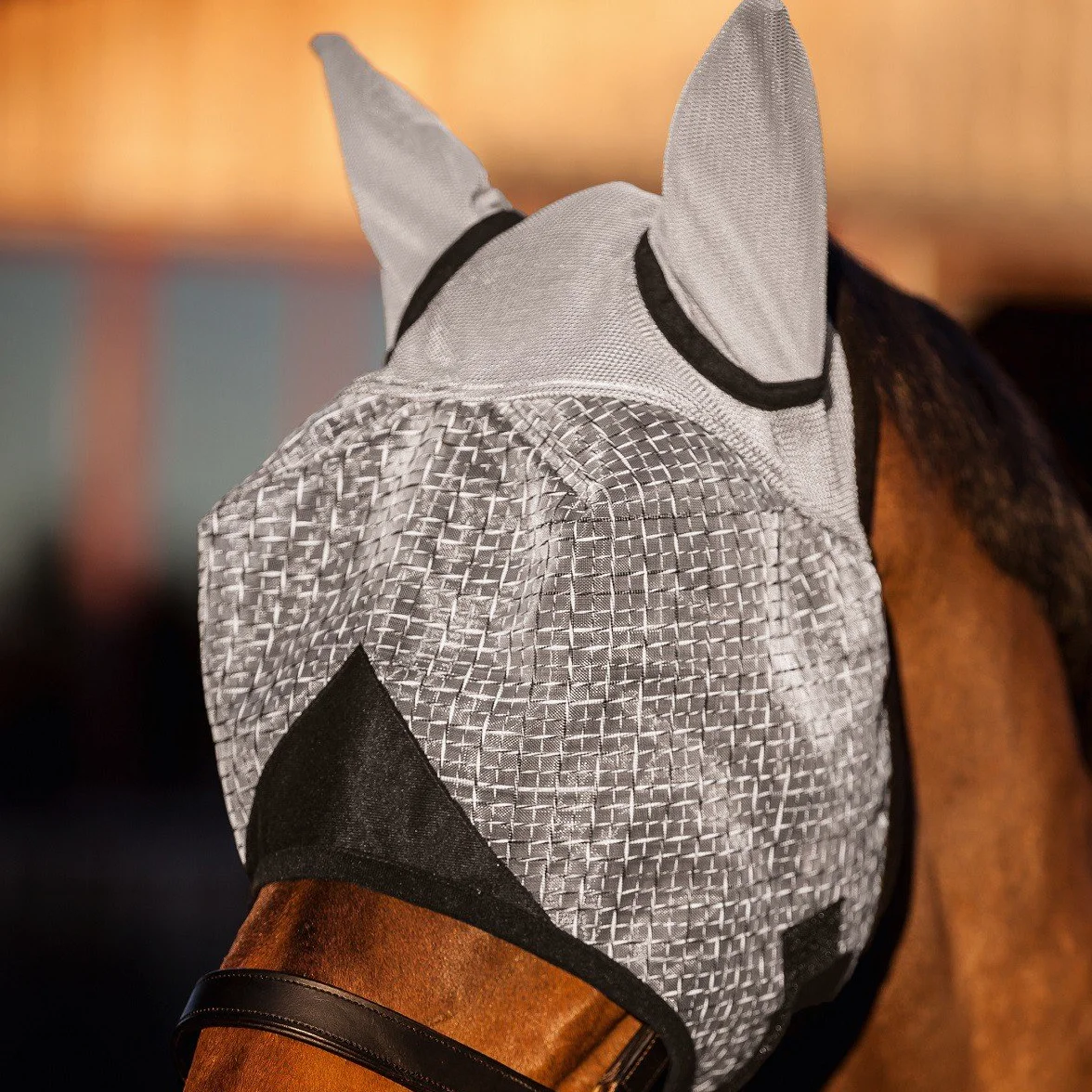Kerbl Masque anti-mouches avec protection UV Poney