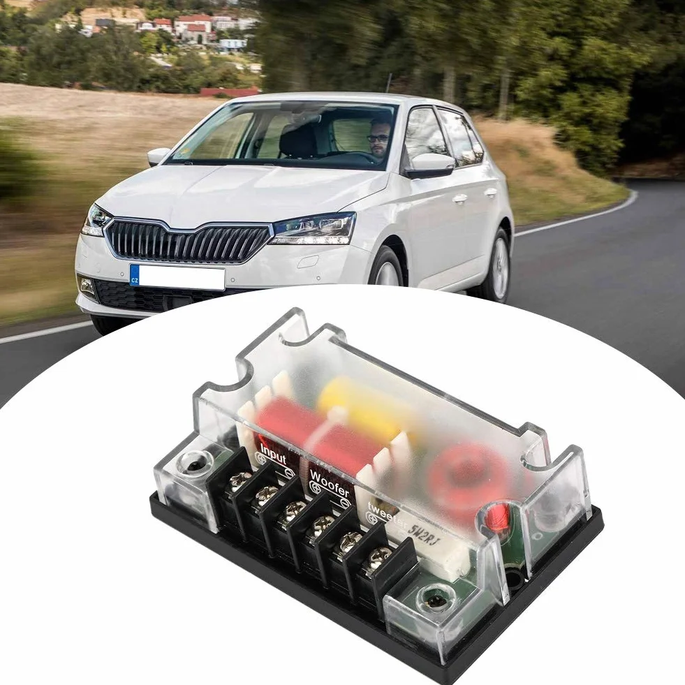 Diviseur de Fréquence Haut-parleur Voiture 2 Voies Filtre Audio Accessoires Automobiles