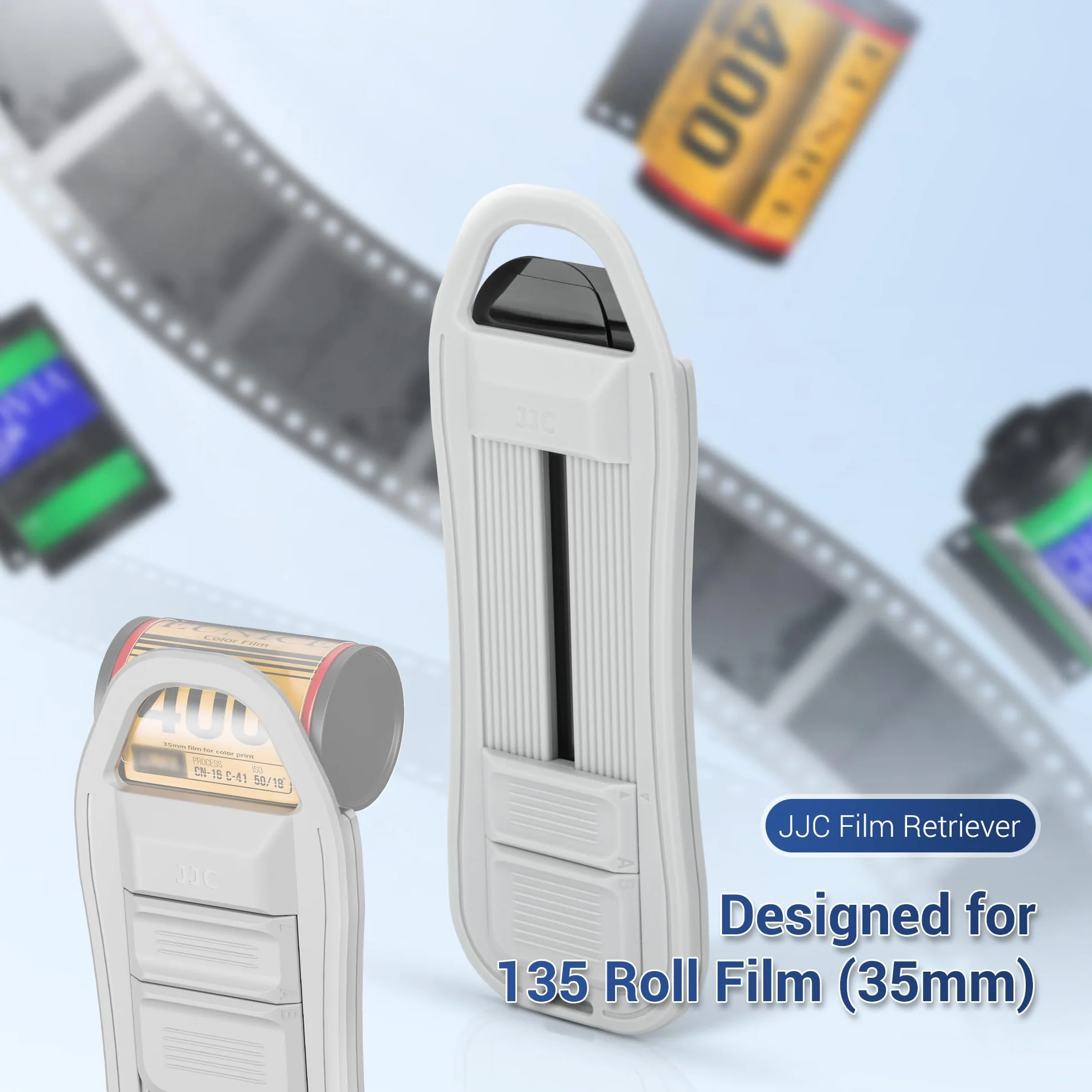 JJC Extracteur de Film 35mm, Extracteur de Rouleaux pour Film 135, Outil Portable pour Extraire en Toute Sécurité Les Films Négatifs Couleur 135