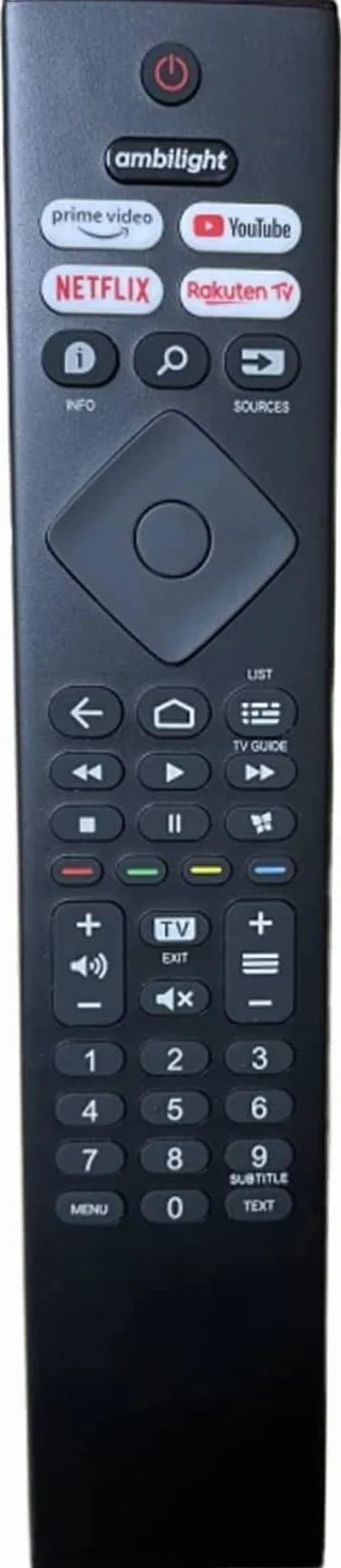 HR45B-GJ01 pour telecommande Philips TV ambilight Convient pour télécommande Universelle Philips ambilight
