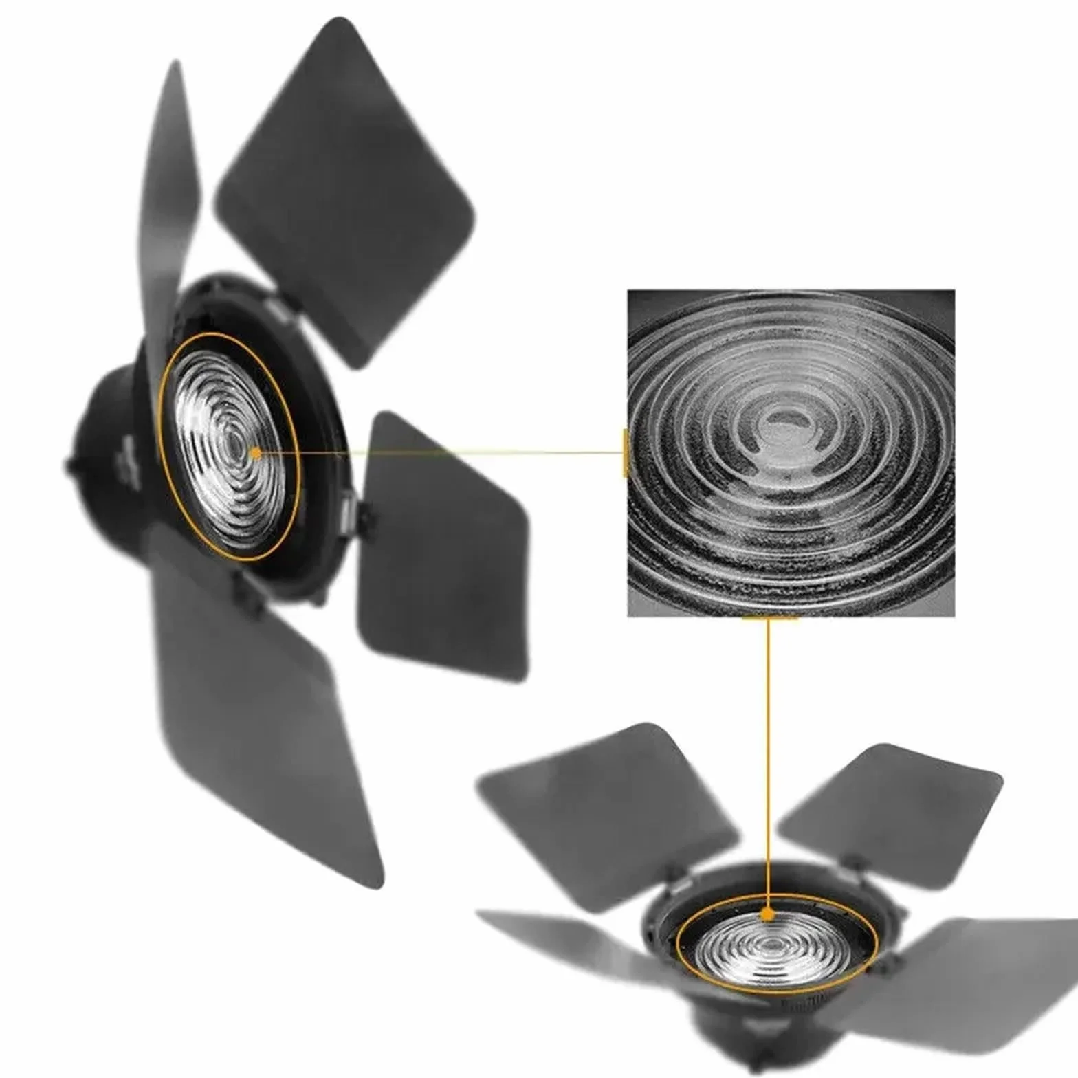 Lentille de Fresnel en Verre borosilicaté de 80 mm de diamètre, 1 pièce, for projecteur, Lampe de scène, Film, télévision, Filament de tungstène