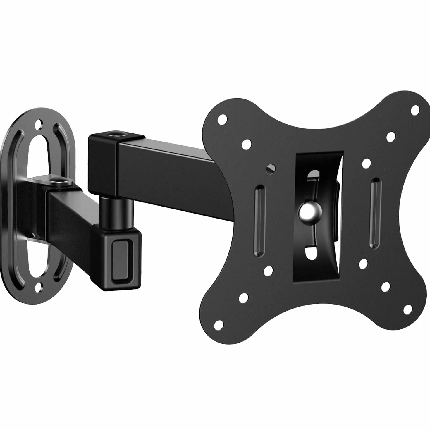 Support TV Mural 14 à 27 Pouces Ecran PC,Orientable et Inclinable,VESA 75x75mm / 100x100mm jusqu'à 10 kg,Universel 17 19 21 24 Pouces Support Mural TV,Support de Moniteur