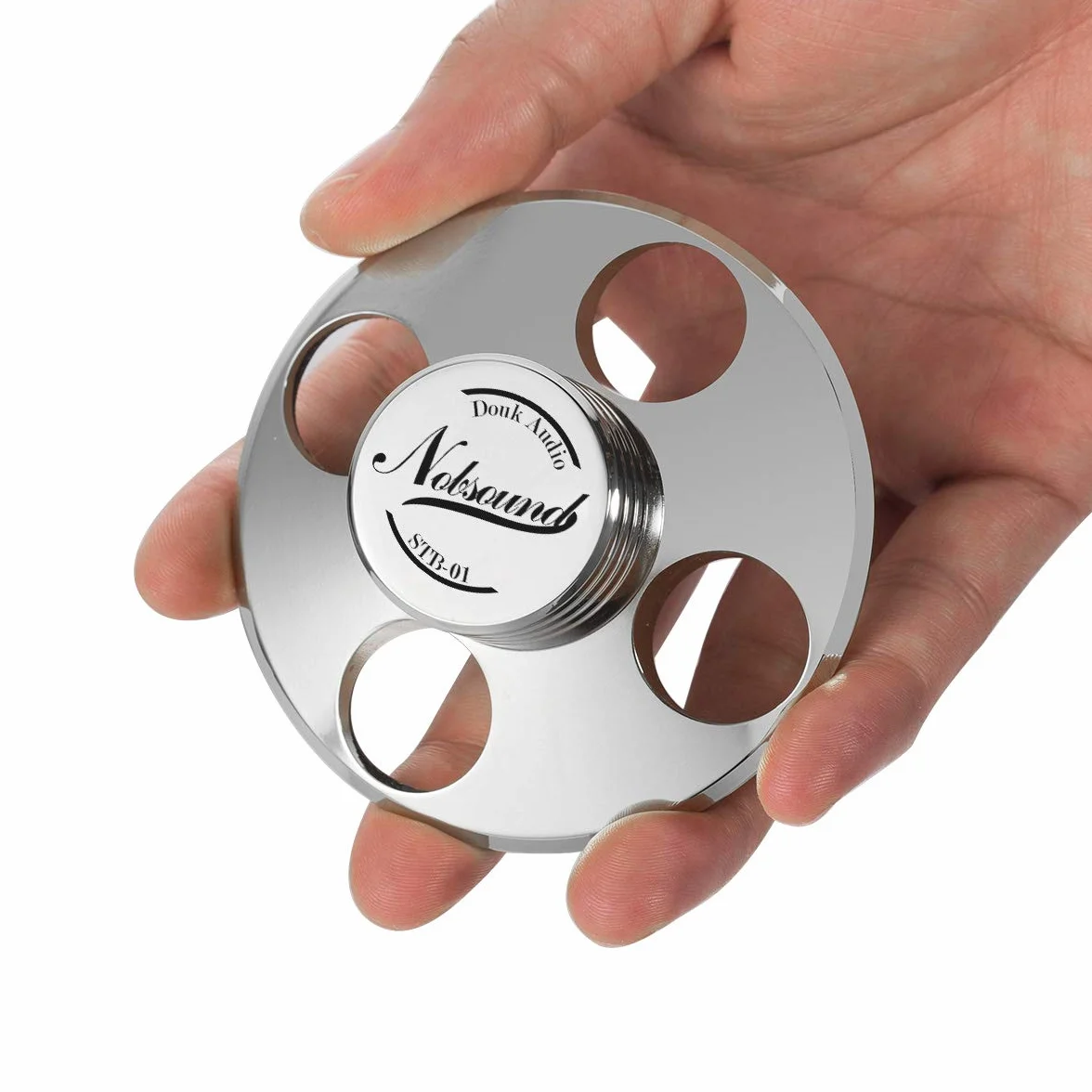 Nobsound Palet presseur en métal pour Platine Vinyle Argenté