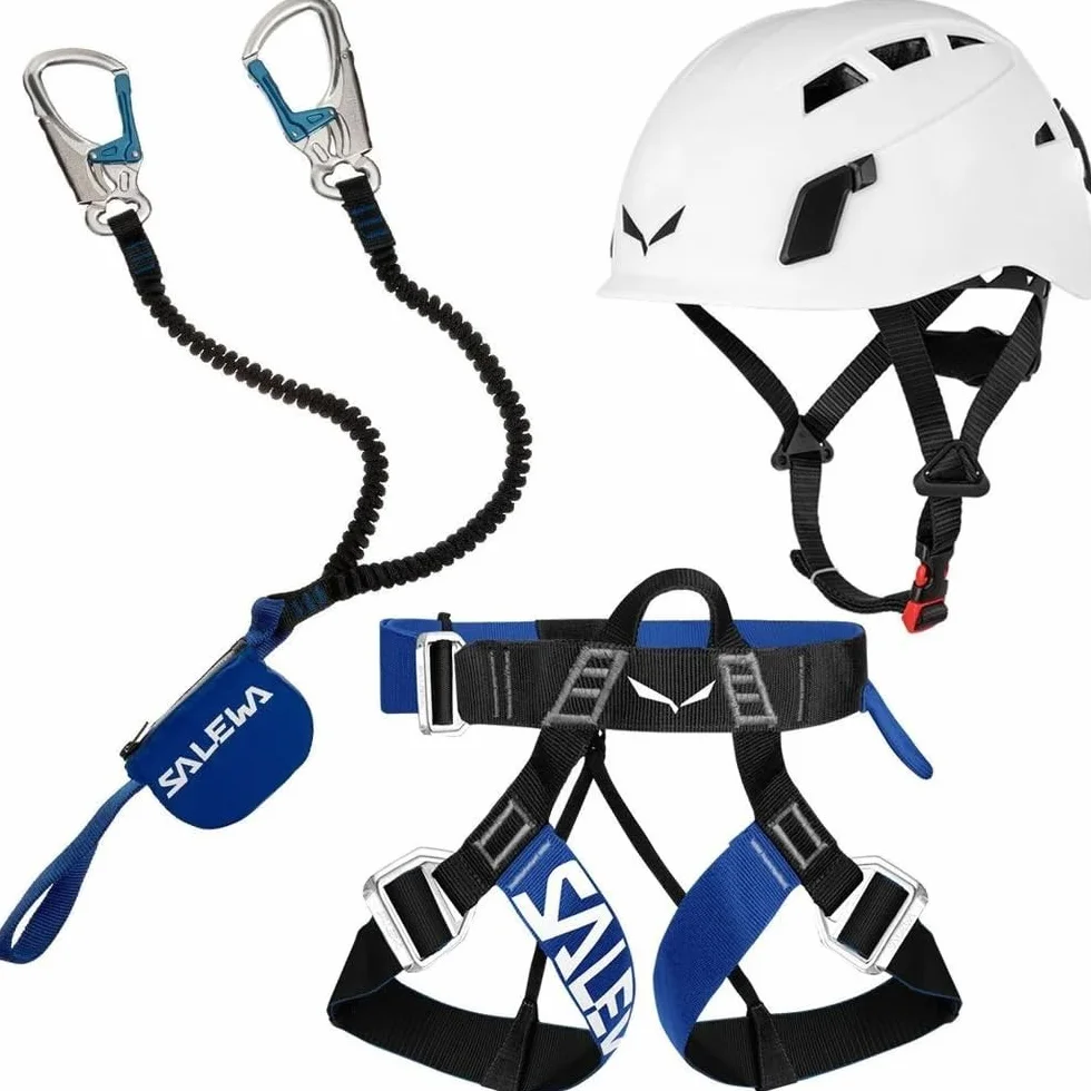Salewa Via Ferrata Set Premium Attac Belt Ferrata Lite Casque Toxo
