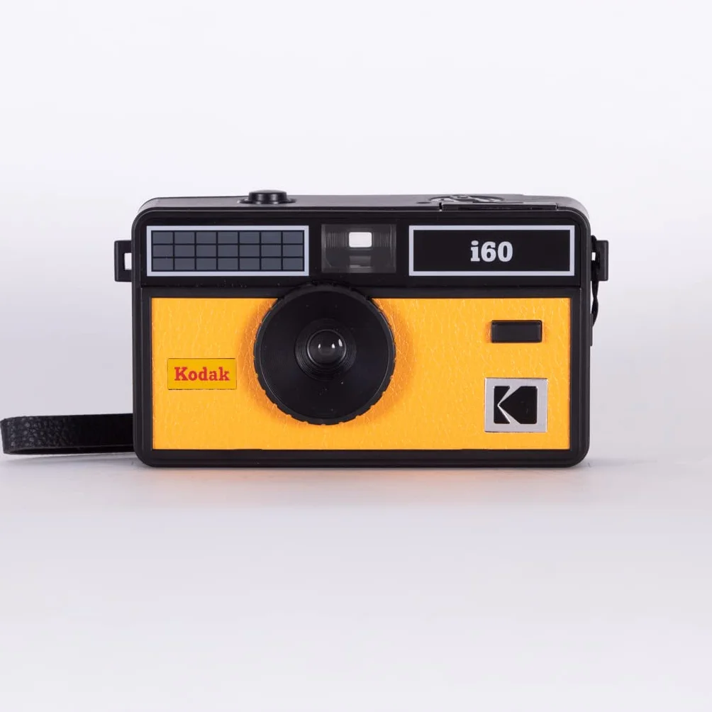 Kodak i60 Appareil Photo réutilisable 35 mm – Style rétro, sans Mise au Point, Flash intégré, Appuyez et Flash Pop-up (Jaune)