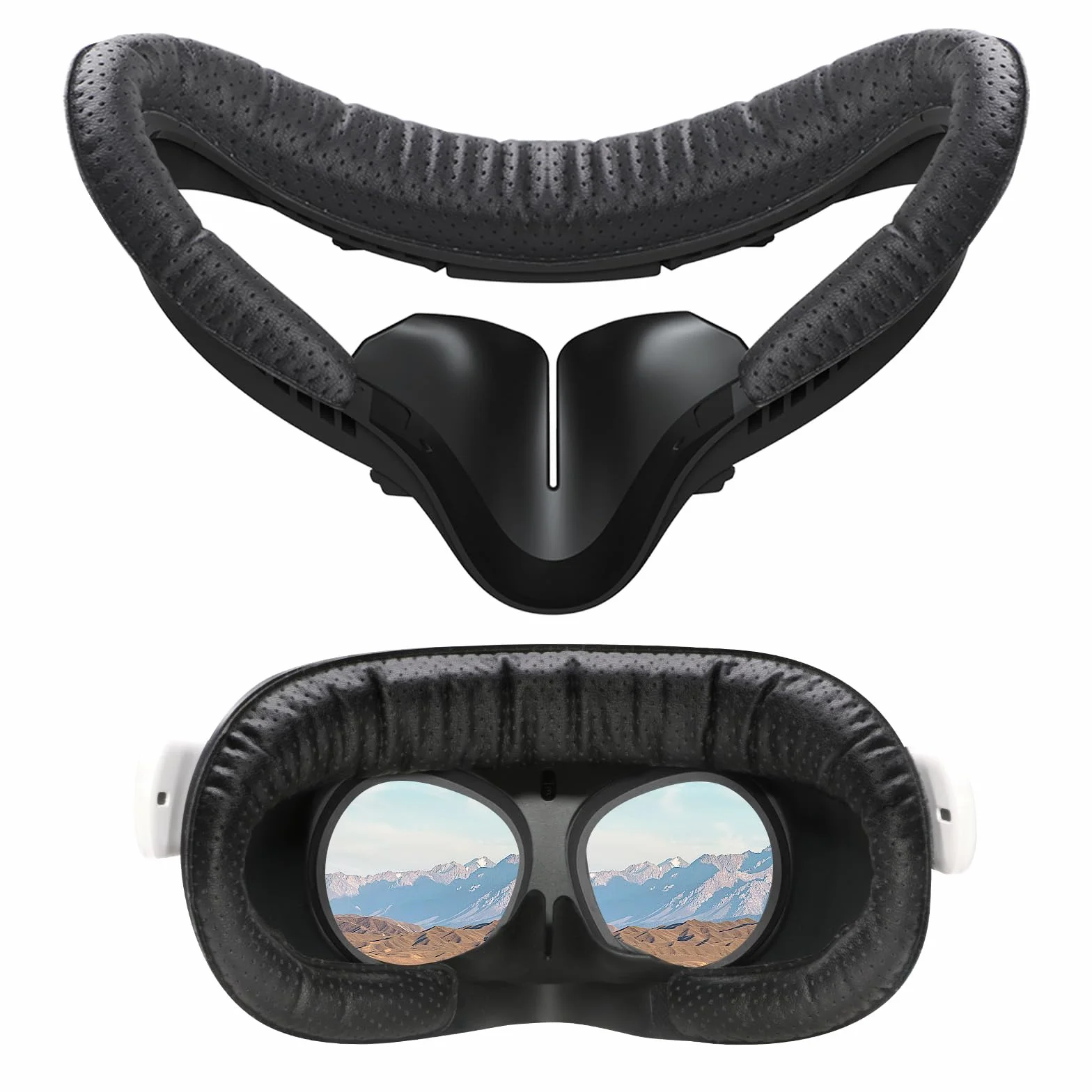 Coussin facial VR Oculus Quest 2 interface couverture rechange Meta Quest 2 cuir trous respirants