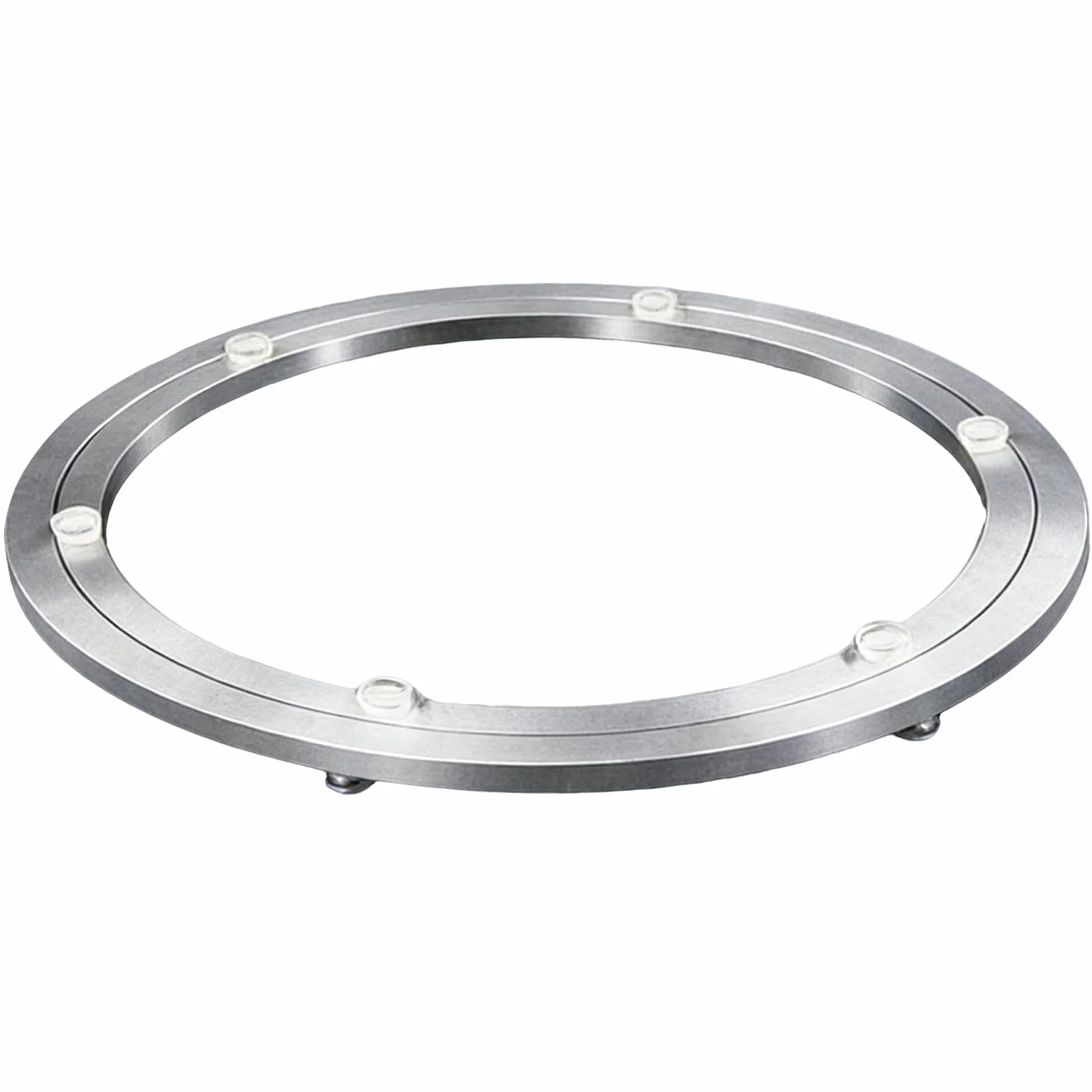 Plateau Tournant, Lazy Susan 50 cm (20 Pouces) Roulement Rotatif en Aluminium 360° Plateau Tournant Charge Lourde 180 kg avec Pieds Antidérapants pour Table Salle À Manger Support Écran