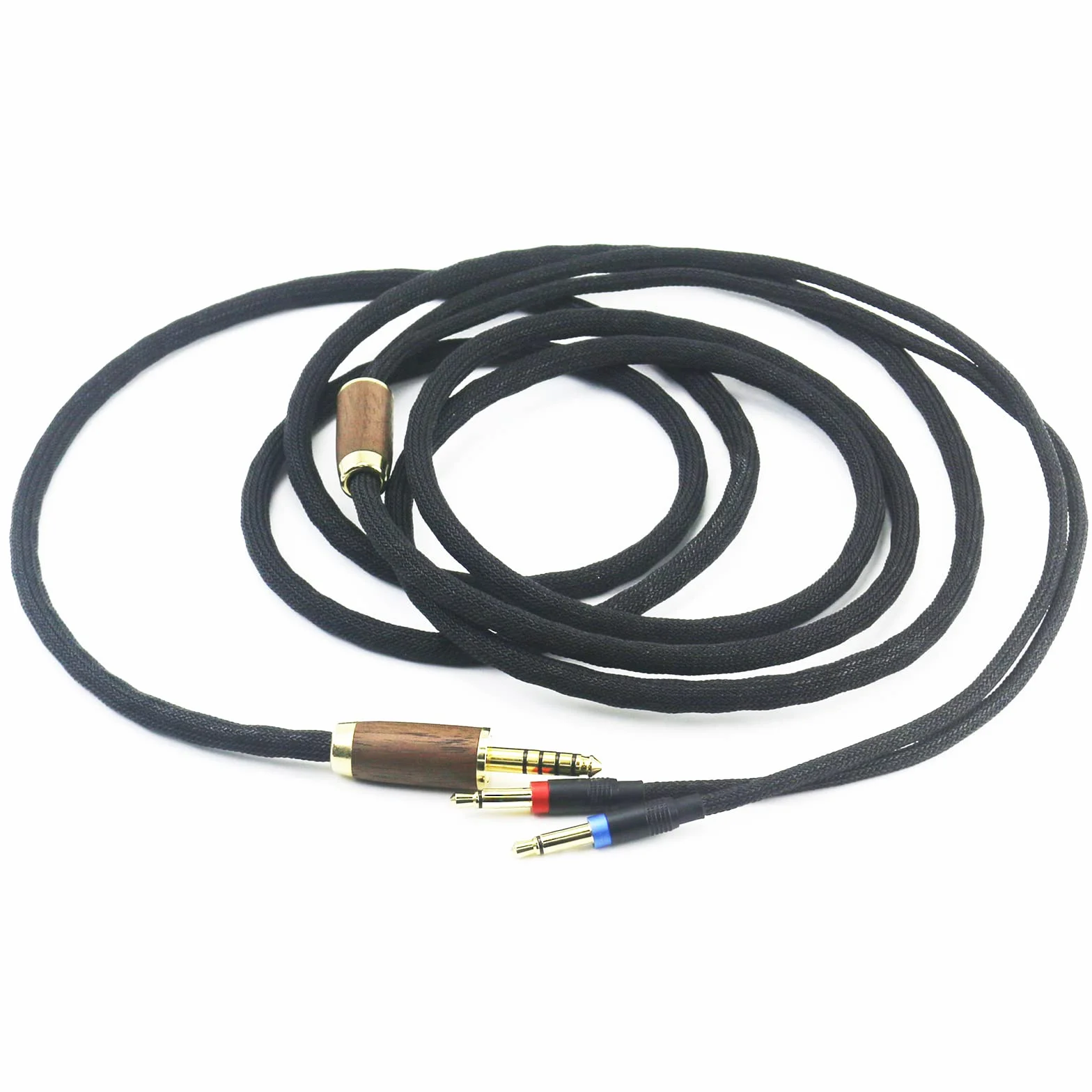 Connecteur symétrique 4,4 mm - 6 N OCC - Câble en cuivre plaqué argent - Compatible Denon AH-D7200, AH-D7100, AH-D9200, AH-D5200 - Casque Focal Elear