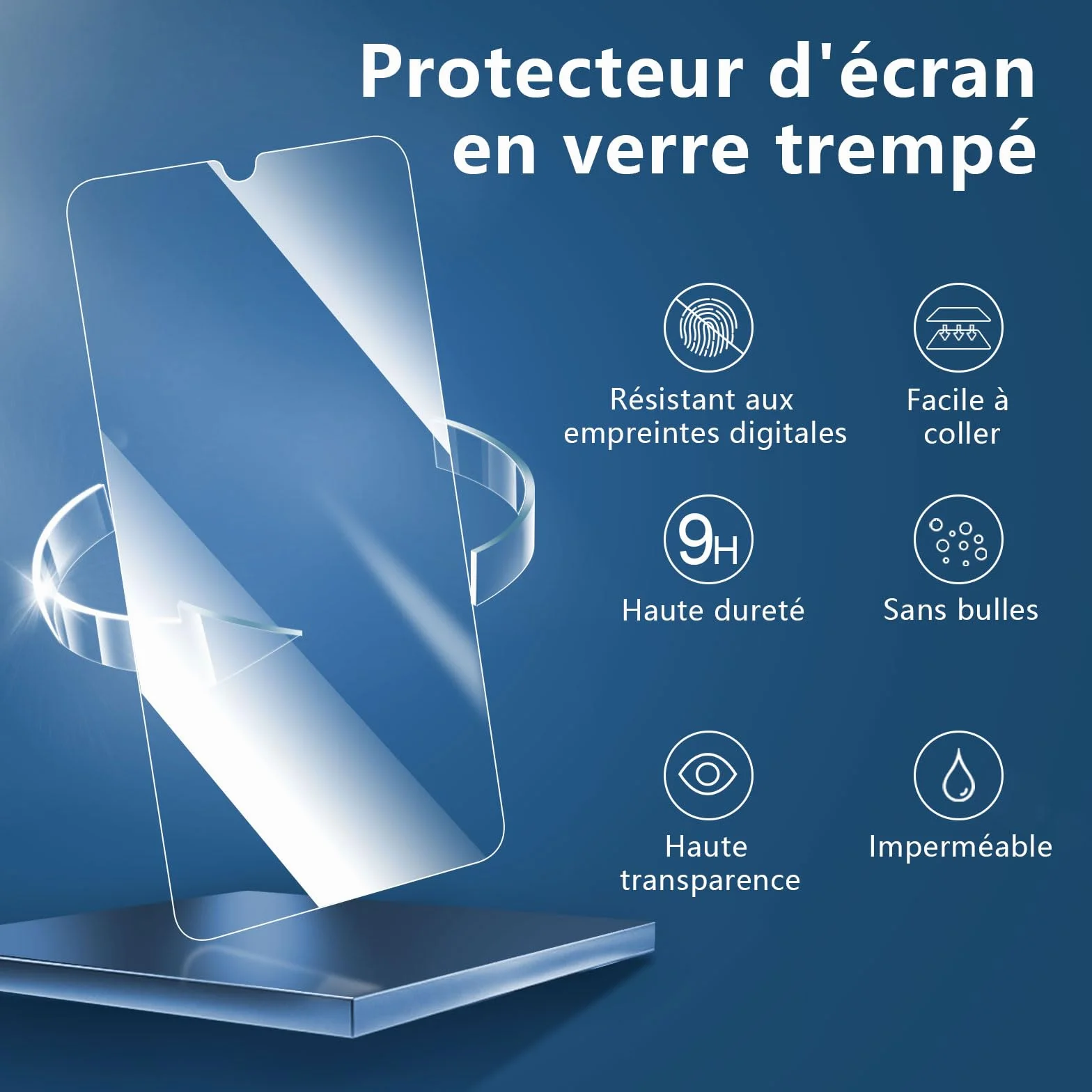 NEW'C Lot de 3, Verre Trempé pour Samsung Galaxy A17 2025, Galaxy A16 5G, Galaxy A26 5G, Film en Protection écran efficace contre les Rayures - sans Bulles - Ultra Résistant - HD Transparent-Dureté 9H
