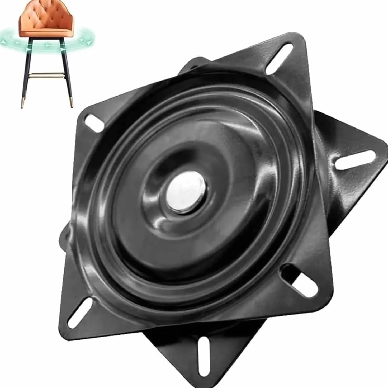 Table Tournante de Chaise Pivotante, Plateau Tournant Roulement à Billes, Plateau Tournant, Plateau Tournant à Roulement à Billes à 360 ° (9.5 inch)
