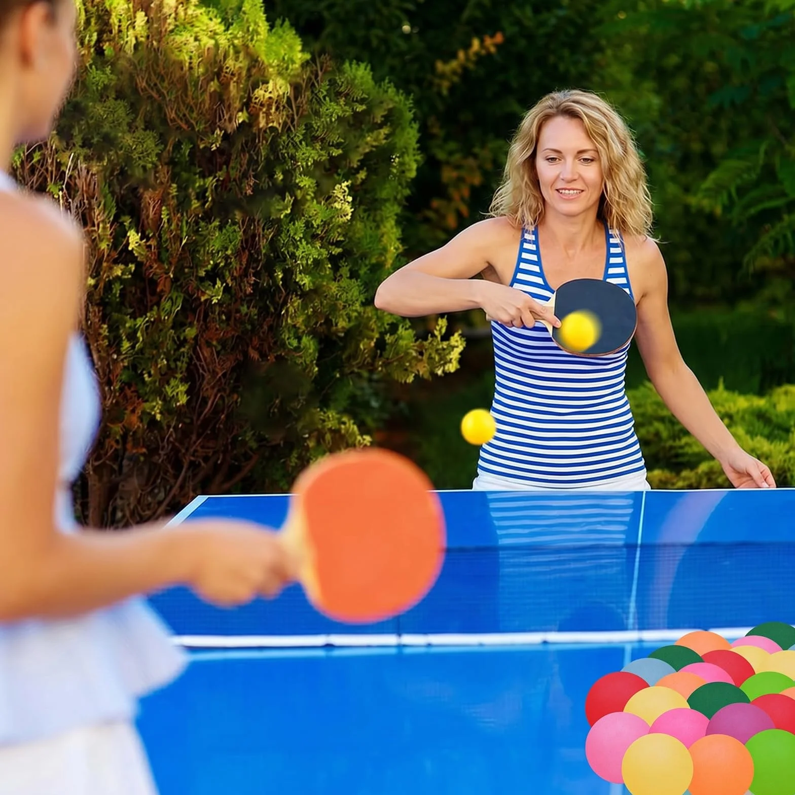 Balles de Ping Pong 30 Pièces 40mm pour Enfants, Jeux de Fête, Extérieur