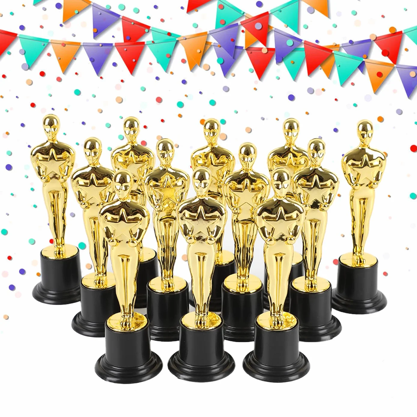 Trophée Football Sport Personnalisable pour Jeux Scolaires Compétitions 12pcs
