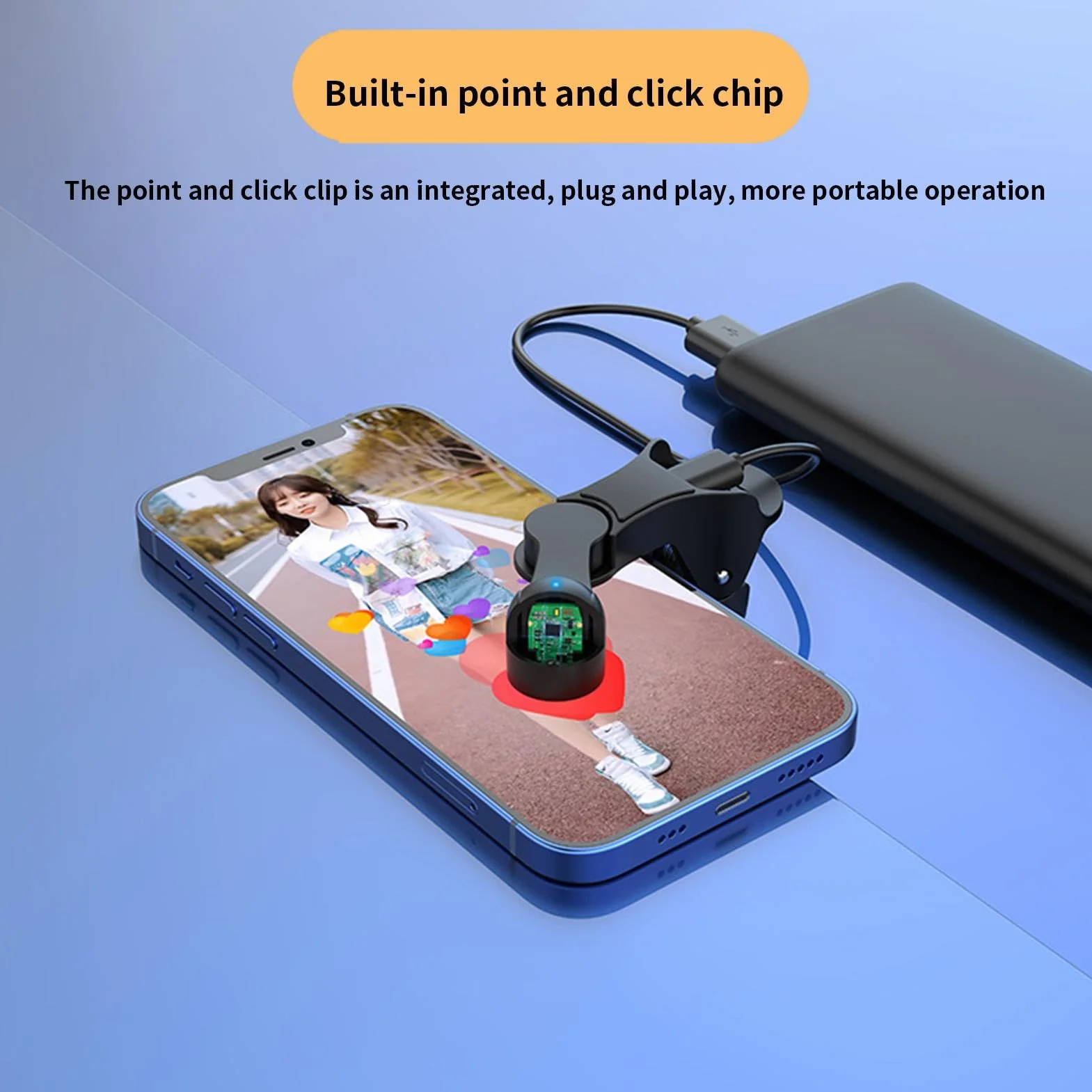 Simulé Finger Clicker pour Jeu - Clicker Automatique pour Téléphone | Outil D'automatisation D'écran Tactile Pour Jeux Et Diffusions En Direct, Clicker automatique d'écran pour smartphone applications