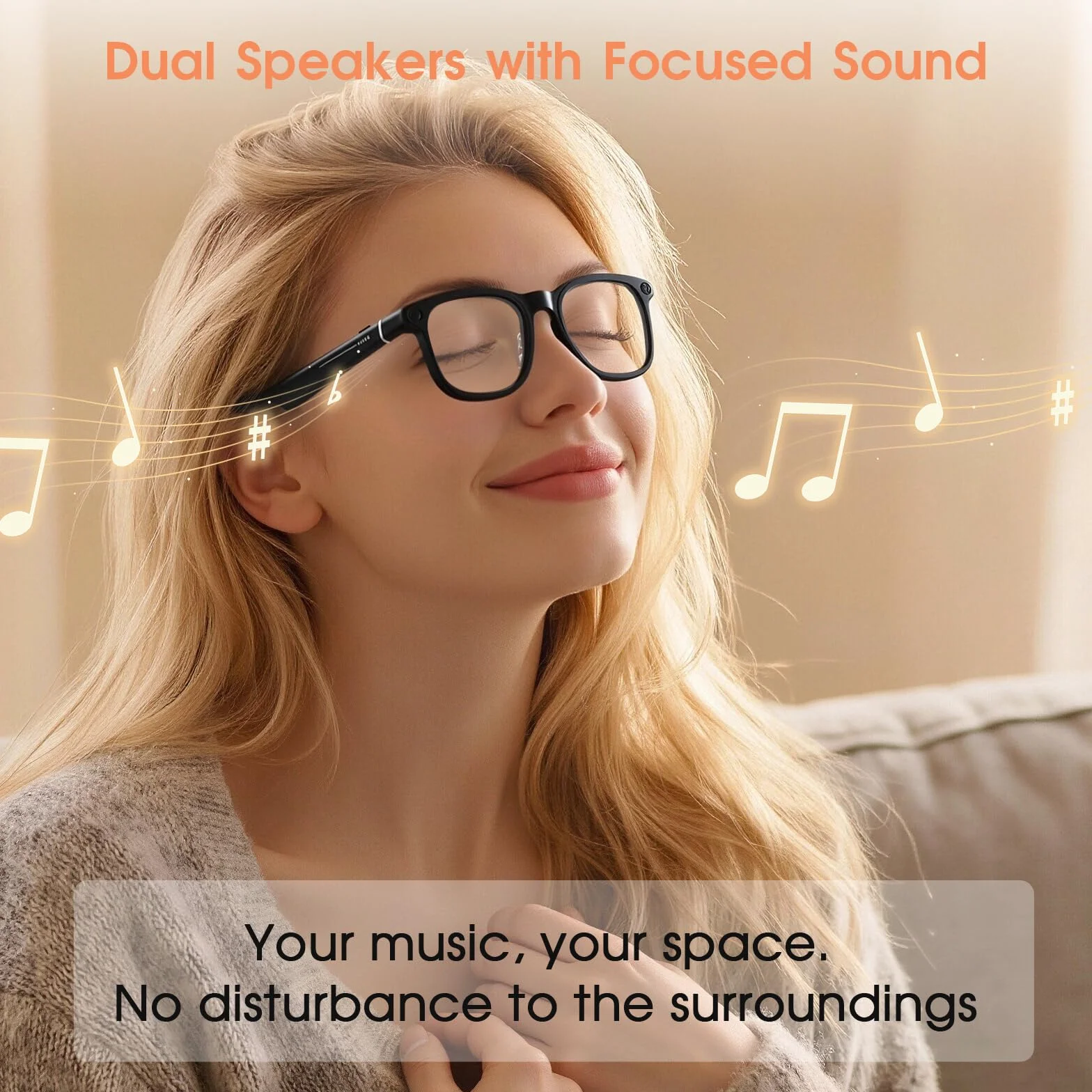 2026 AI Smart Glasses 4K Caméra HD 1200P Lunettes avec Enregistrement vidéo, Traduction simultanée/Identification d'objet GPT, lentilles photochromiques, avec étui de Charge 3600 mAh