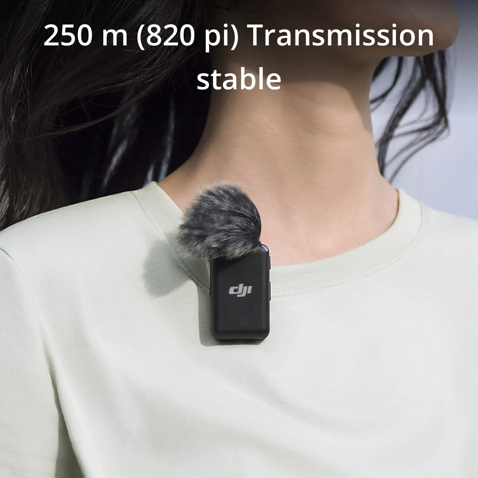 DJI Mic (2 TX + 1 RX + Boîtier recharge) - Compact et Portable micros Lavalier sans Fil à Enregistrement à Double Canal, Transmission à 250 mètres, 15 heures, Système pour Smartphones, caméras