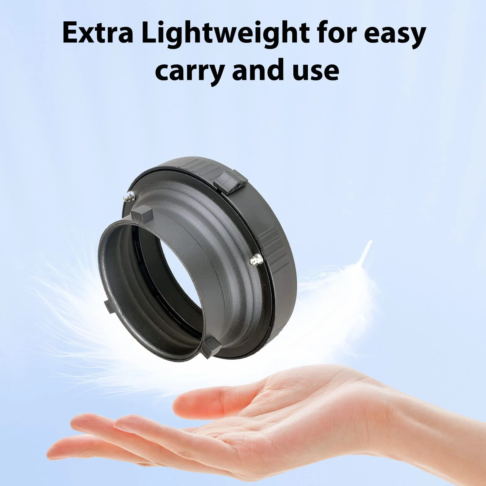 Adaptateur de Convertisseur de Montage Bowens vers Elinchrom, Assemblage sans Outil, avec Connexion Stable et Sécurisée, pour Accessoires D'éclairage, Boîtes à Lumière, Grilles