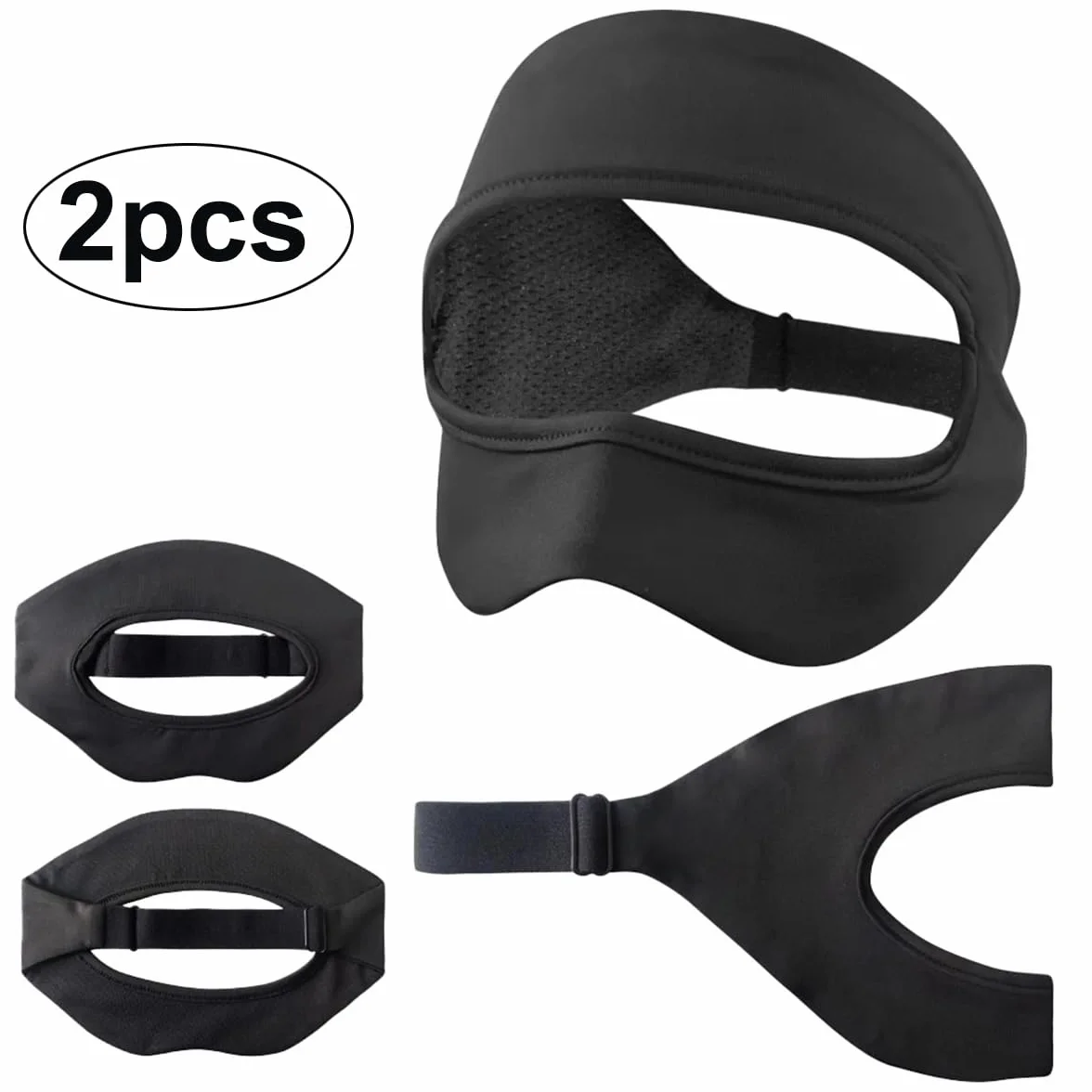 Masque pour Oculus Quest 2, VR Face Cover avec Sangle Élastique Anti-Transpiration pour PS VR2/Meta Quest Pro/Meta Quest 2/HTC Vive - Noir