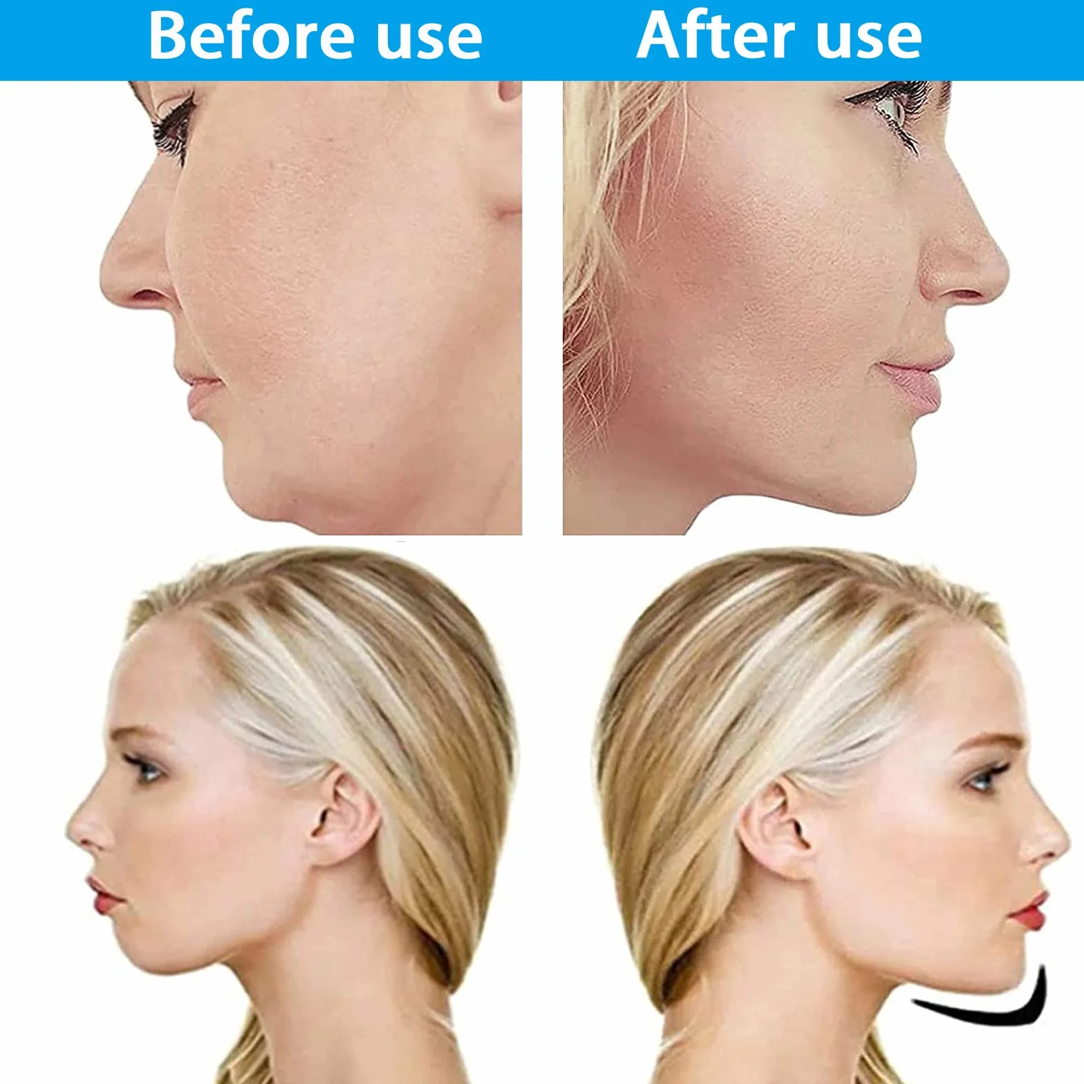 Jawline Exercice de Mâchoire, Dispositif de Renforcement du Cou Muscler Machoire Outil pour Hommes Femmes