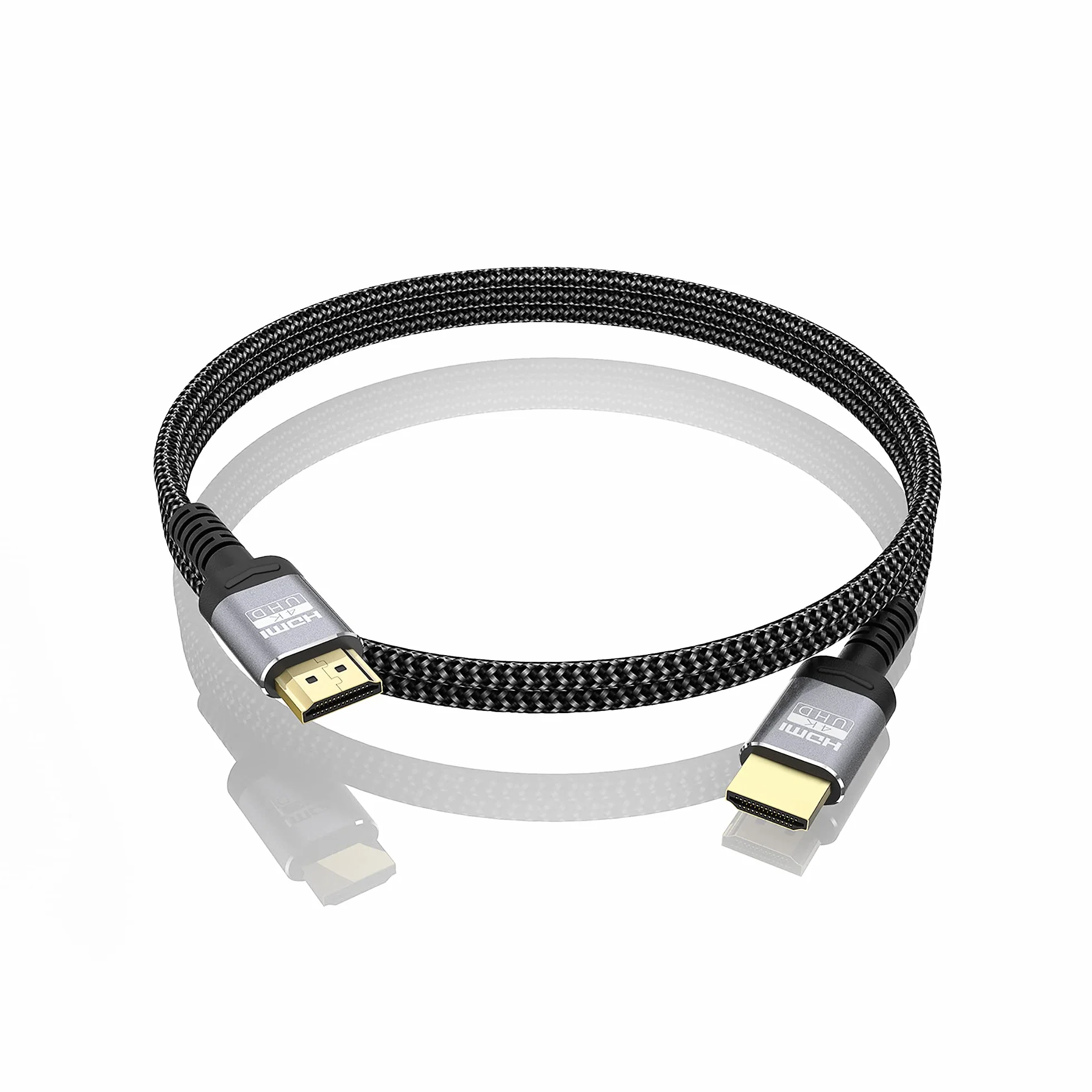 Câble HDMI 4K 5m HDMI 2.0 18 Gbps 4K@60Hz HDR ARC HDCP2.2 CEC Ethernet tressé pour UHD moniteur Xbox PS4 PS5
