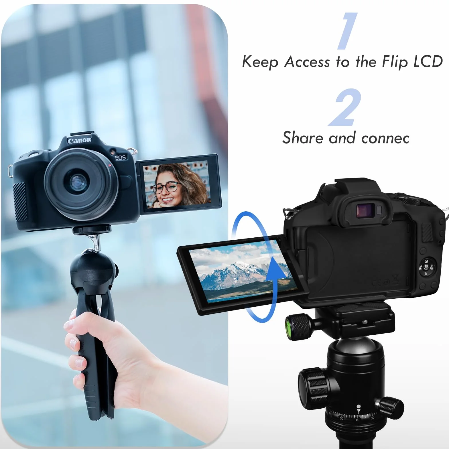 Étui de Protection en Silicone Souple pour Canon EOS R50, Léger, Noir