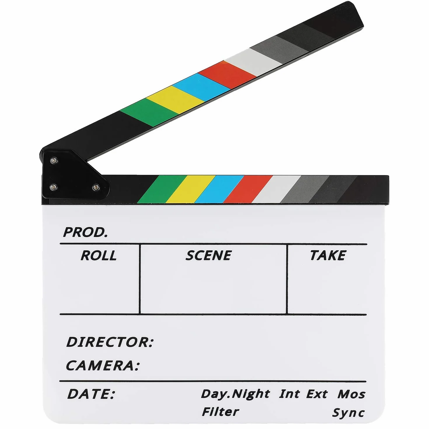 Zacro Clapet de cinéma de qualité supérieure - 30 x 25 cm - Coloré - Pour films et accessoires - Décoration de famille - Série TV - Studio - Publicité - DIY