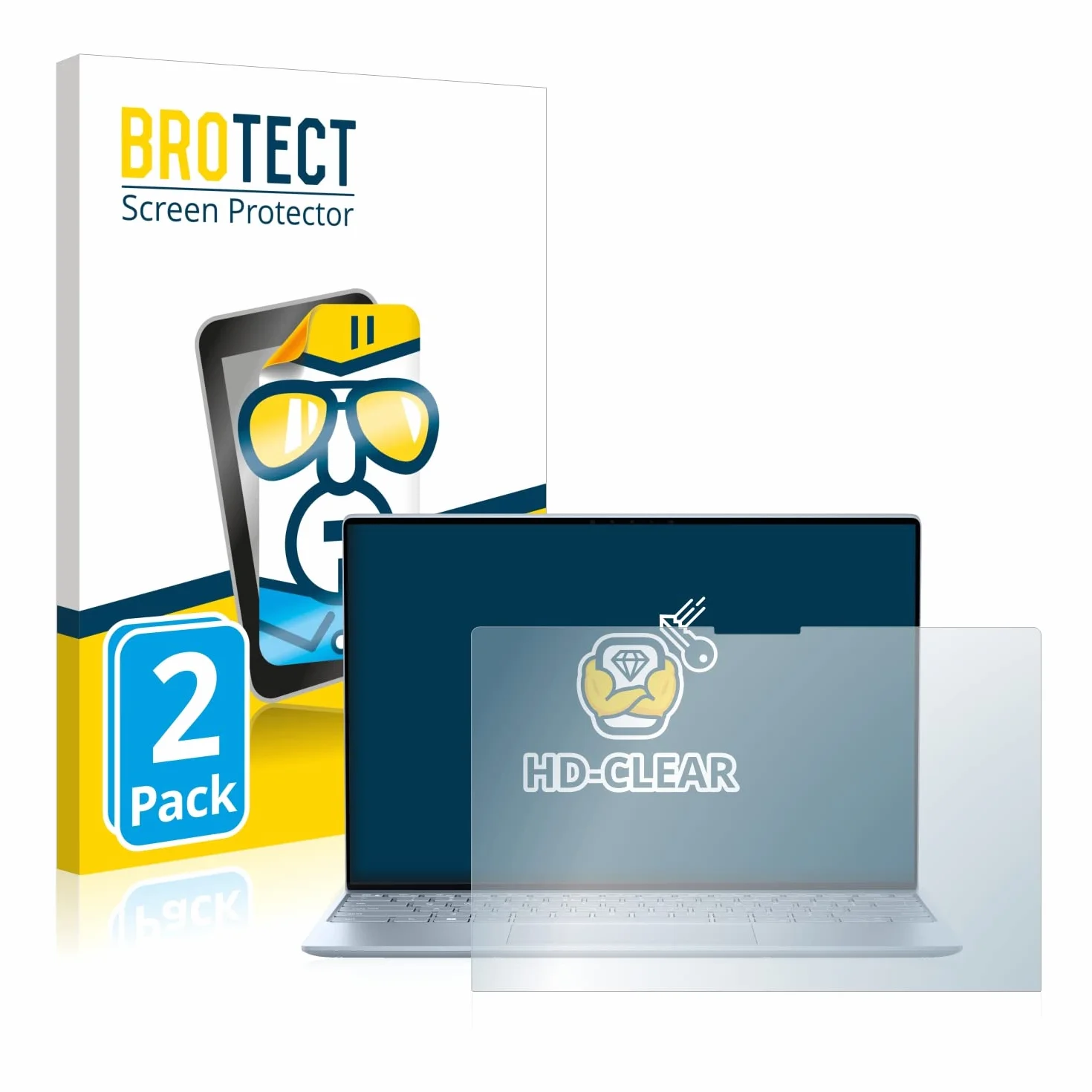 Brotect Protection Ecran pour Dell XPS 13 9315 Touch (2 Pièces) - Film Protection Ultra Clair