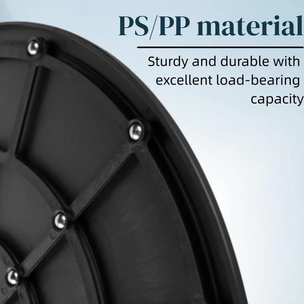 Plateau Tournant,4pcs Tourne-Disque Rotatif à 360°Plateau Pivotant,Plateau Tournant Manuel,Tourne-Disque Rotatif Rotatif à 360 Degré Plateau Pivotant TV,Plateau Tournant Rotatif à 360°,25cm