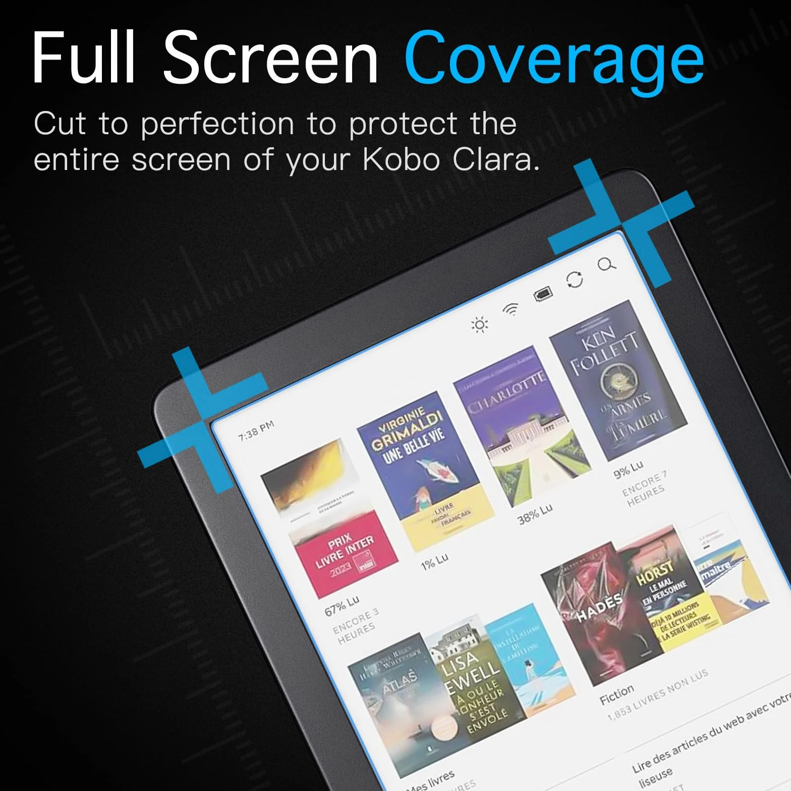 MoKo Lot de 2 Film de Protection Compatible avec Kobo Clara Colour/Kobo Clara BW 6" 2024/2025, 2 Protecteur d'Écran en Pet Anti-Reflet Couvert Complètement Anti-Rayure, Matte Film pour Clara 2E