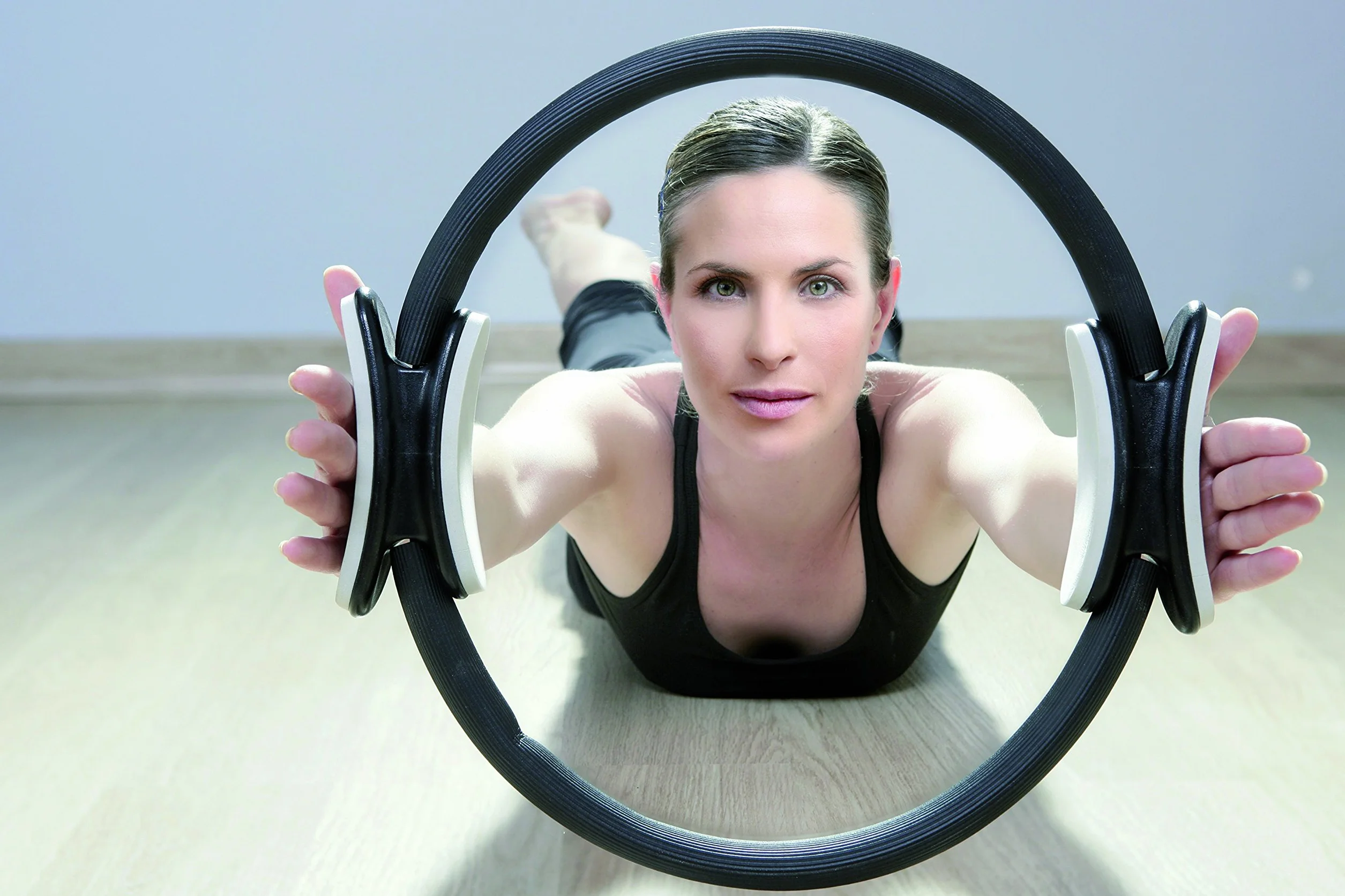Sveltus Anneau Cercle de Pilates Noir/Gris 38 cm