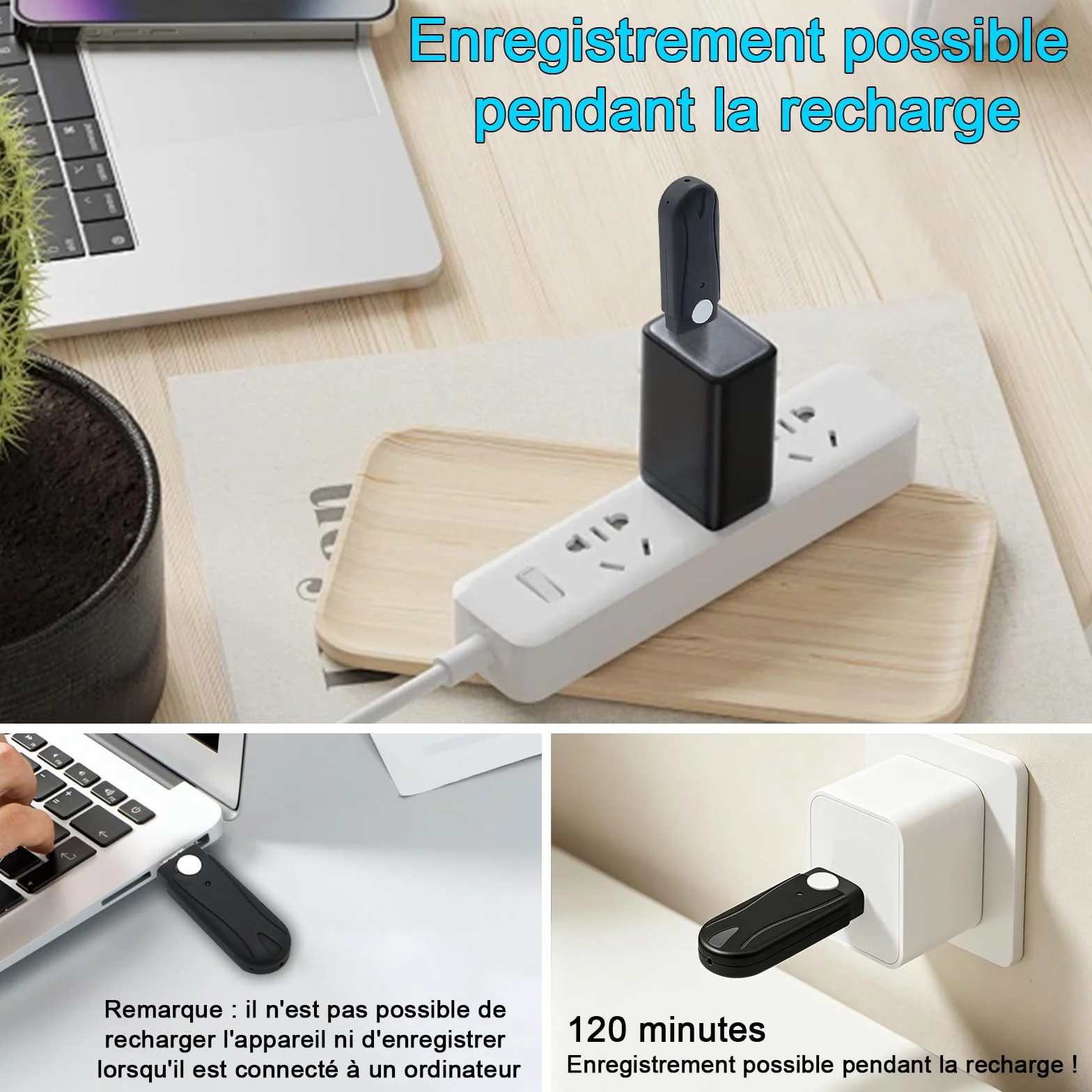 Caméra Espion,Mini Camera Cachée sans Fil Clé USB,Mciro HD 1080P Caméra de Surveillance avec Détection de Mouvement aux pour Réunions et à Une Utilisation en Activités en Plein air