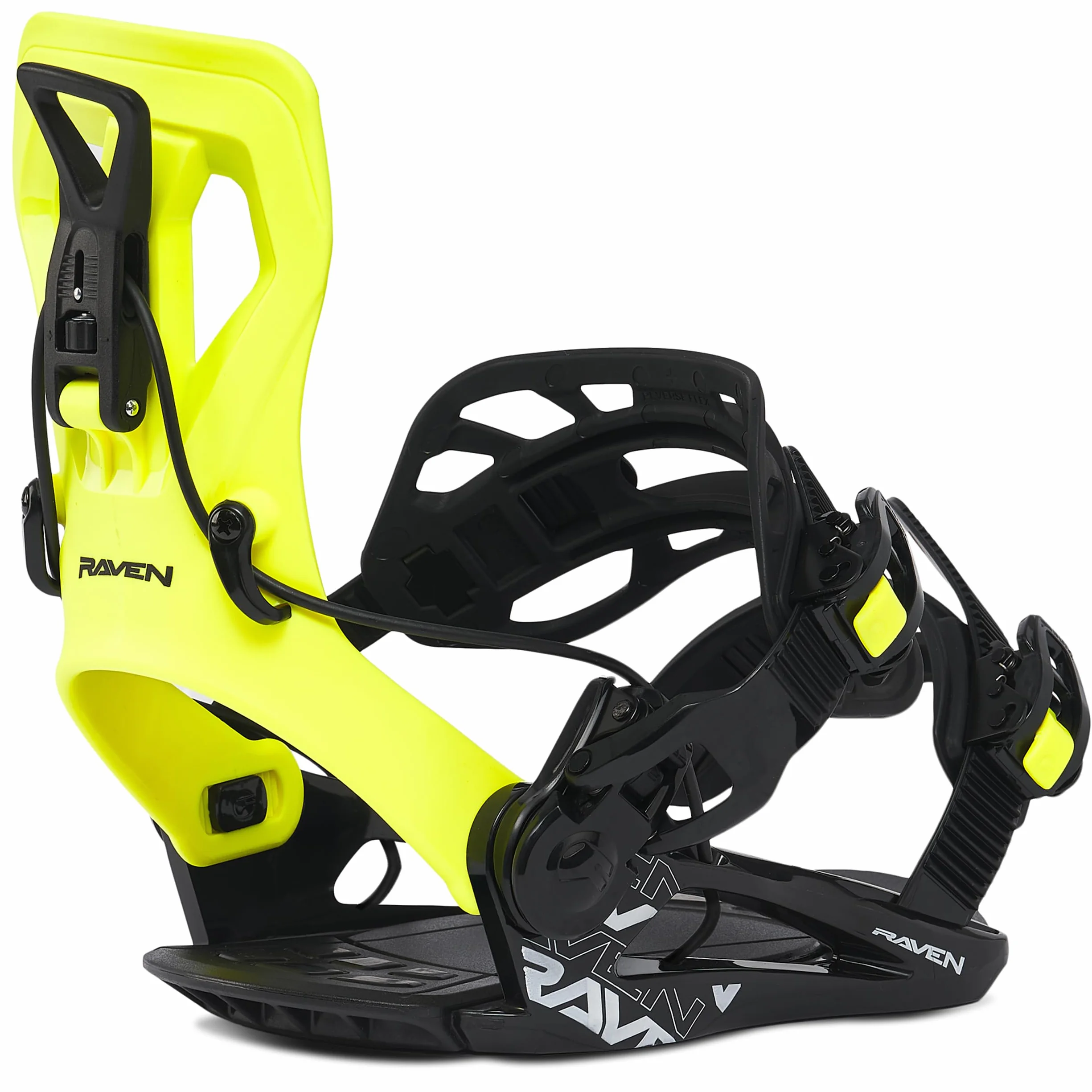 Raven Fixation de Snowboard Enfant FTM450 Noir Lime 41-44