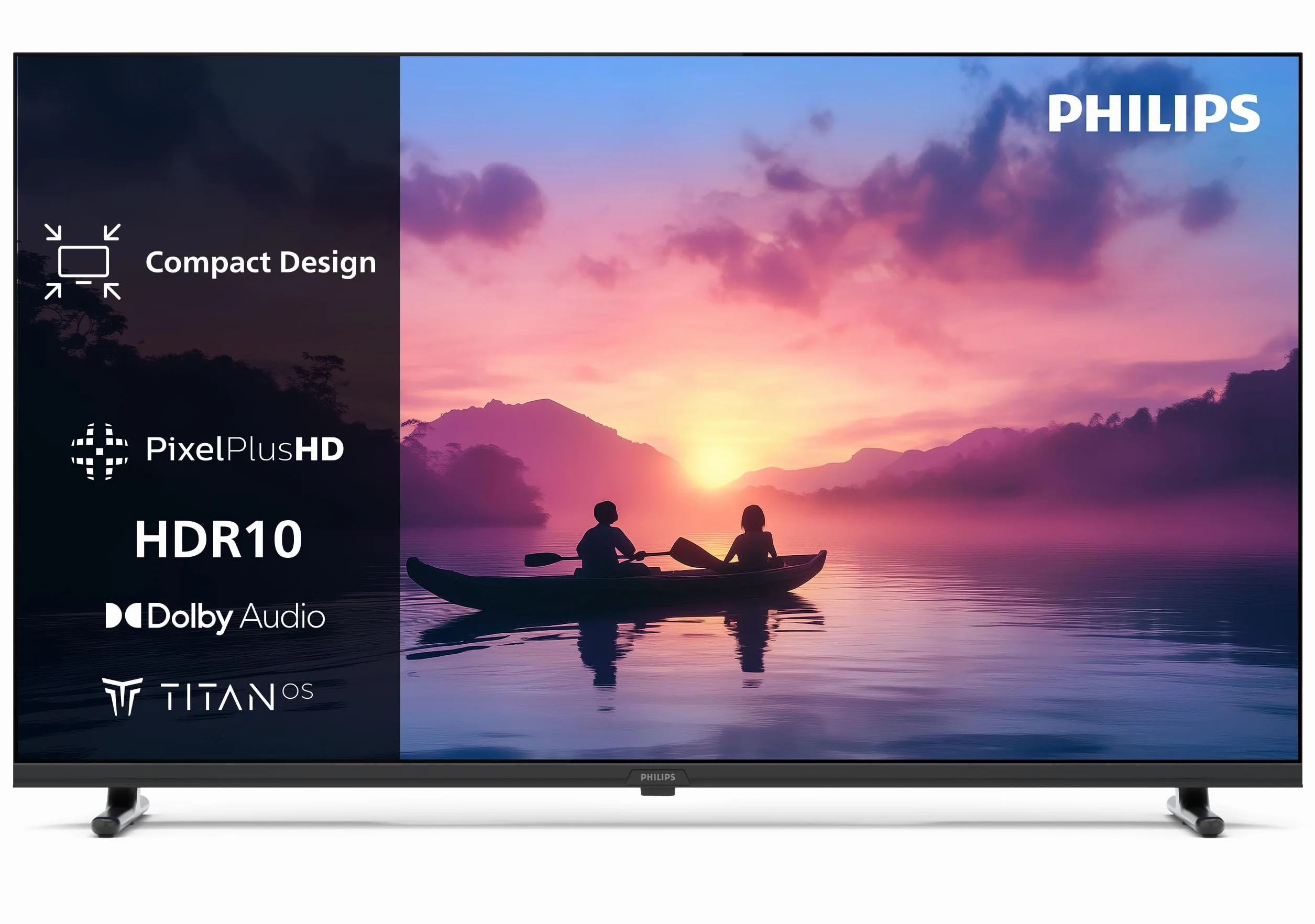 Philips Smart TV LED 32PHS6000 2K HD 32 Pouces Pixel Plus Titan OS Dolby Numérique Compatible Alexa Google Assistant