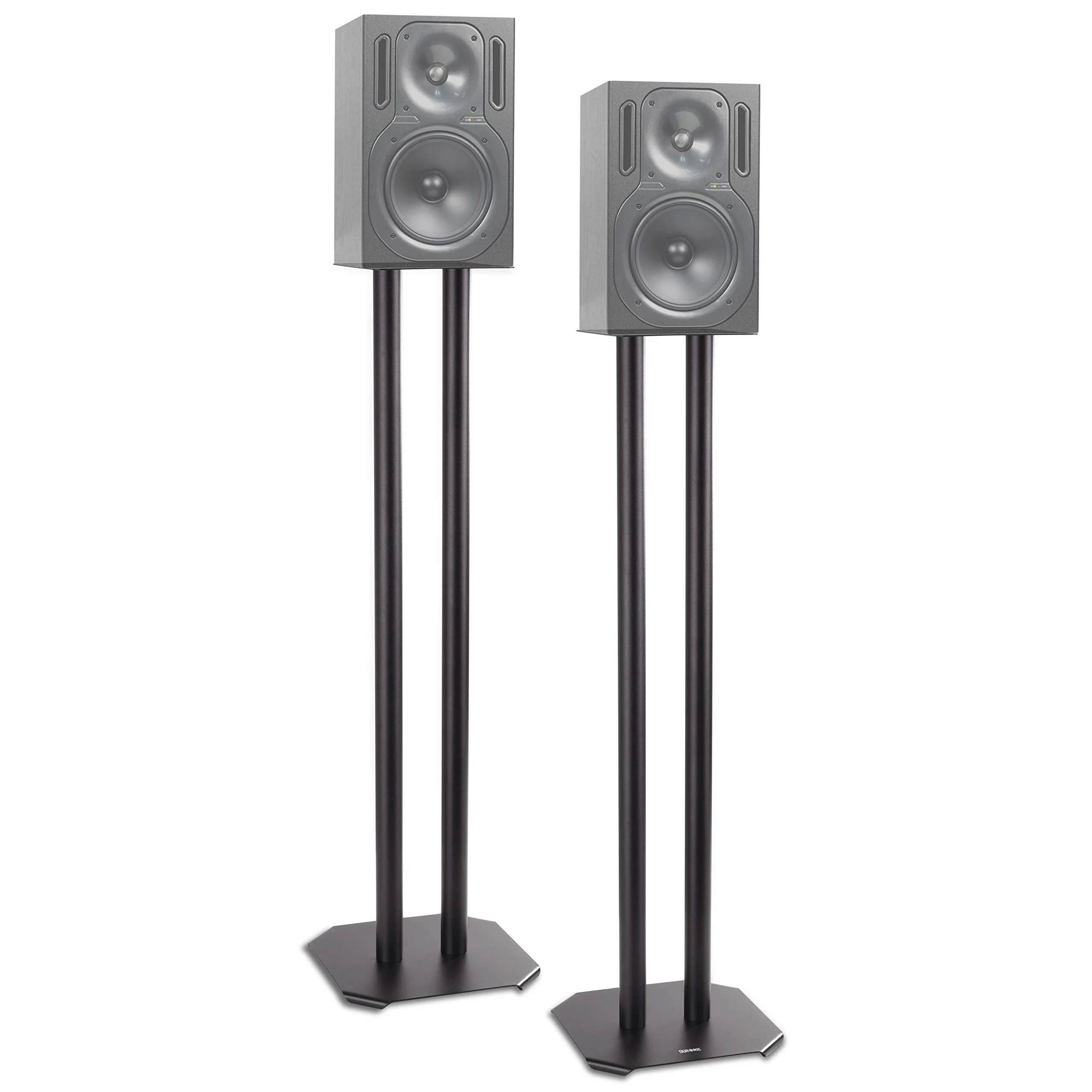Duronic SPS1022 /80 Paire de Pieds d'Enceintes - 80 cm de Hauteur - Lestable avec du Sable - Cônes pour réduire Vibrations - Compatibilité Universelle Haut-parleurs Hi-FI/Stéréo/Home Cinema 5.1