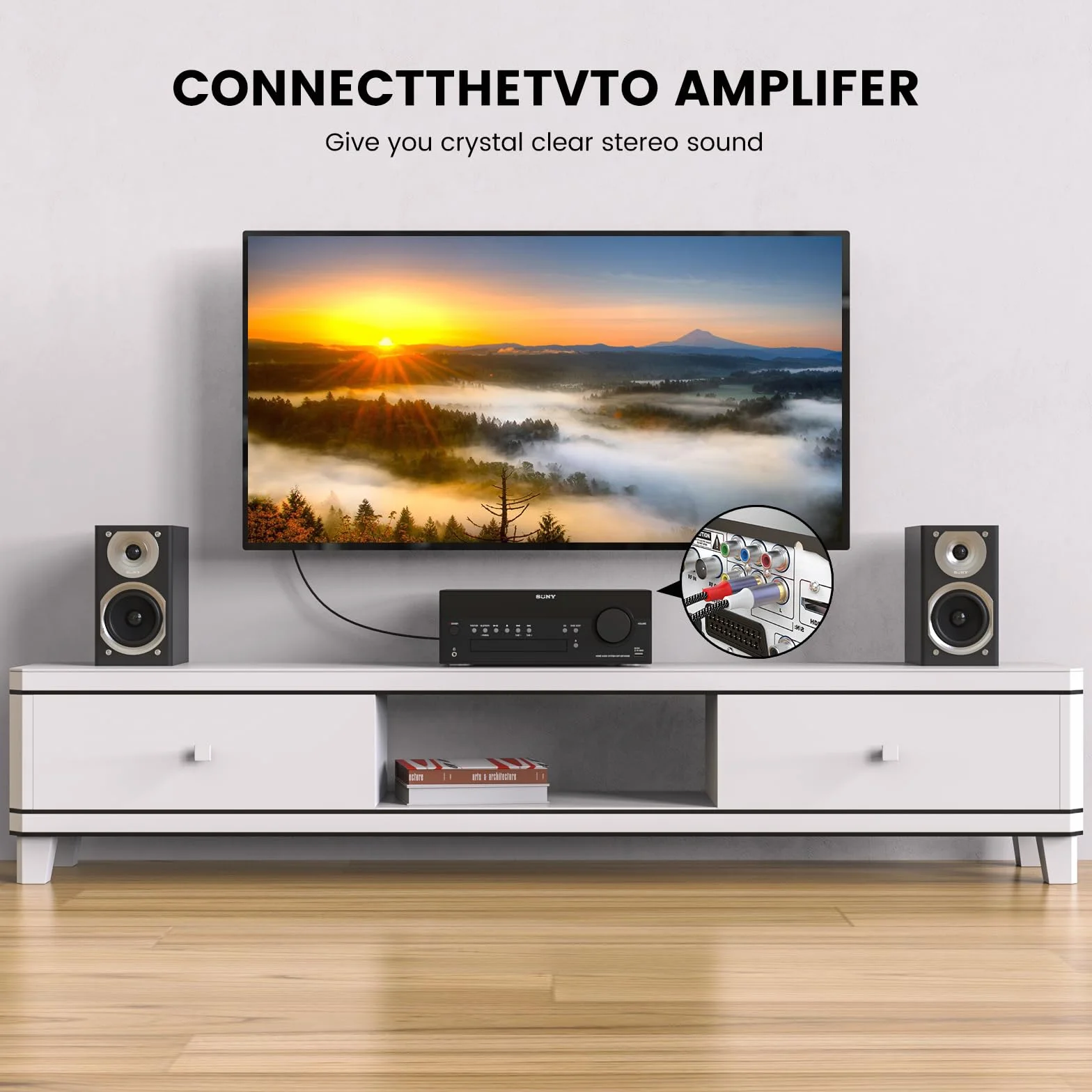 MOSWAG Câble Stéréo RCA Mâle vers Mâle 1m, Plaqué Or 24 Carats Nylon Tressé pour Audio Home Cinéma HDTV