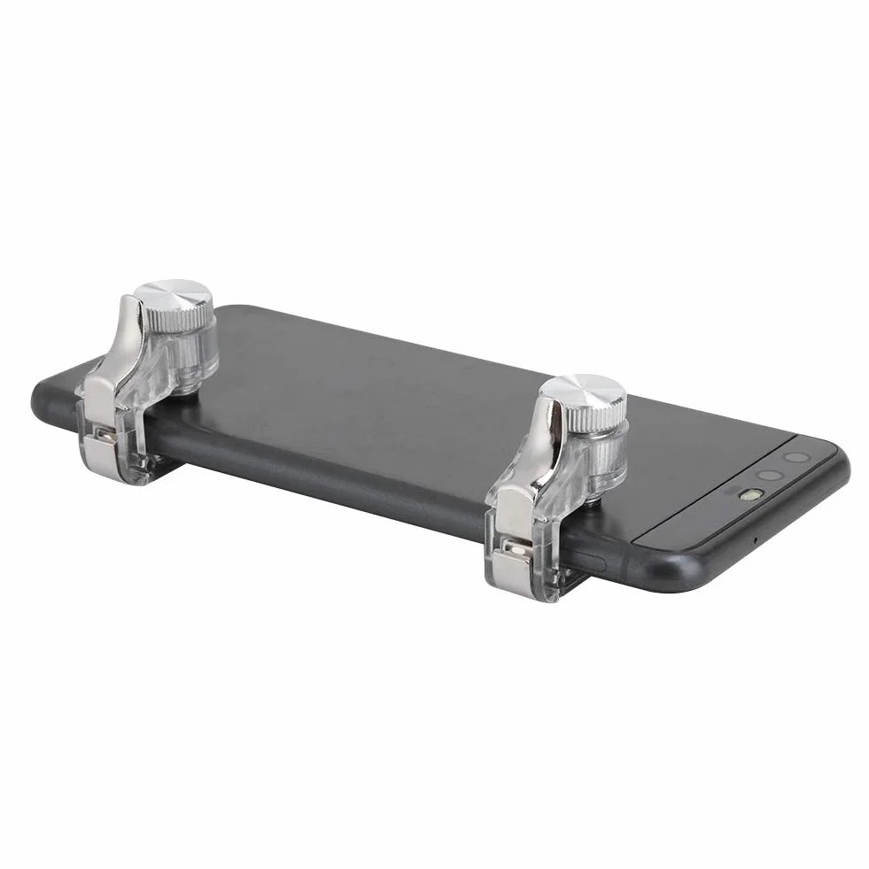 Le Contrôleur de Jeu Mobile Déclenche 8 Pcs R11 Quatre Six Doigts Assistant Bouton Mobile Trigger pour Le Jeu pour Le Téléphone PUBG (Argent)