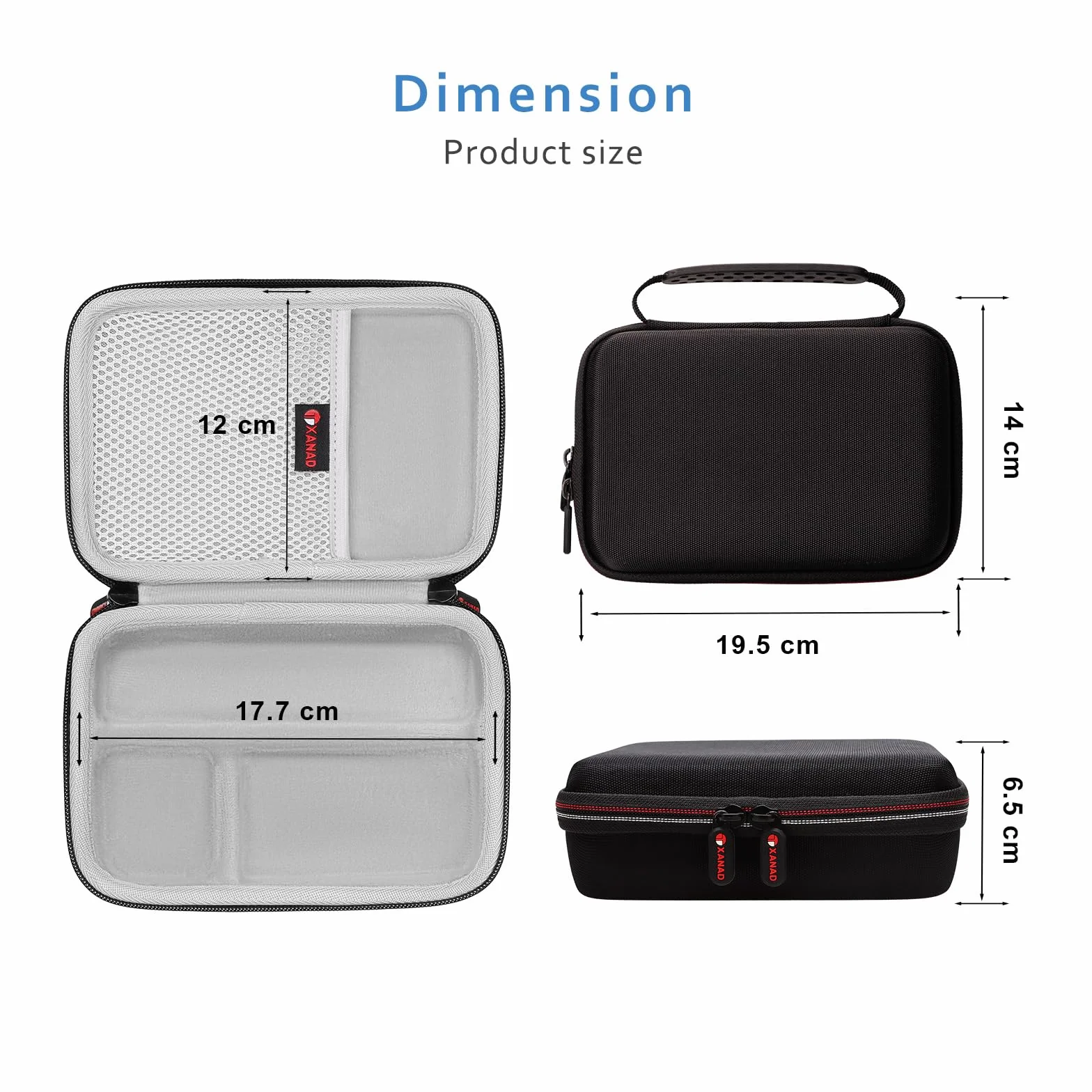 XANAD Étui de Protection pour Sony ZV1 ZV-1F ZV1 II Appareil Vlog Caméra, Coque Housse avec Bandoulière et Filet de Rangement pour Voyage Photographie Vlogging（Gris）