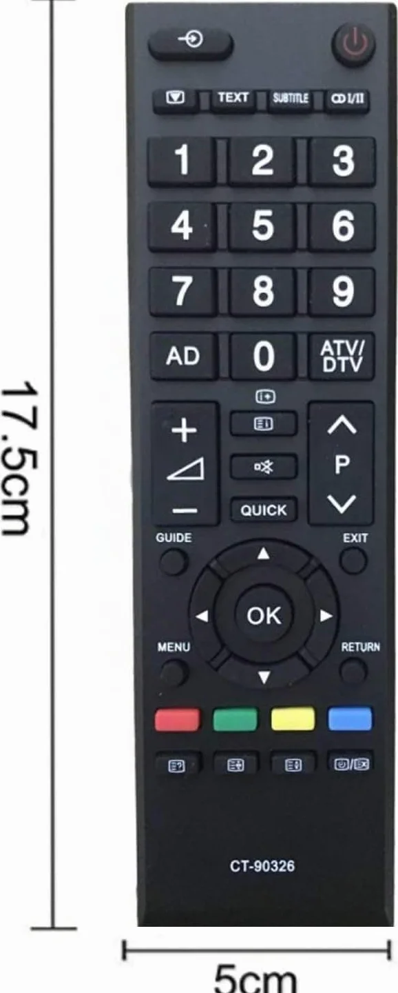 pour télécommande Toshiba ct-90326 pour télécommande Universelle Toshiba TV Aucune Programmation requise