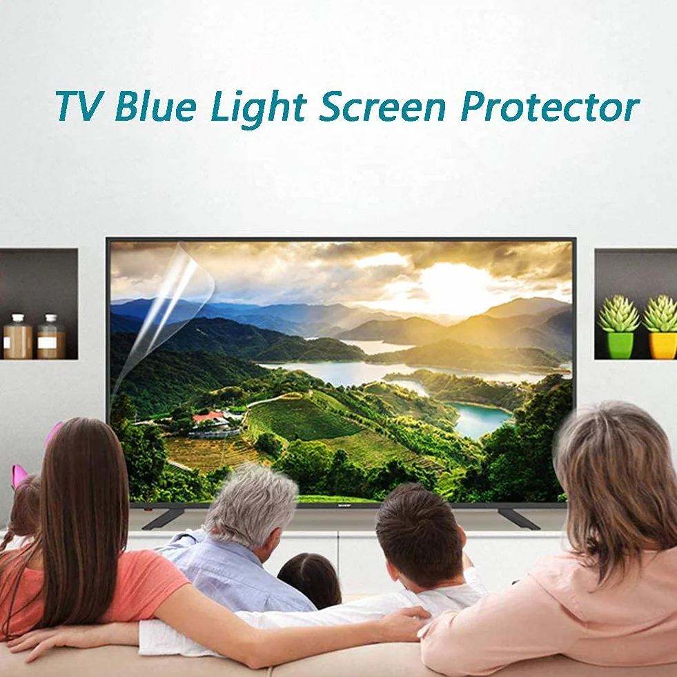 Film Mat antireflet et Anti-Casse pour téléviseur 40-75 Pouces, Protection d'écran LCD LED OLED QLED, 65 Pouces, 1440 x 809