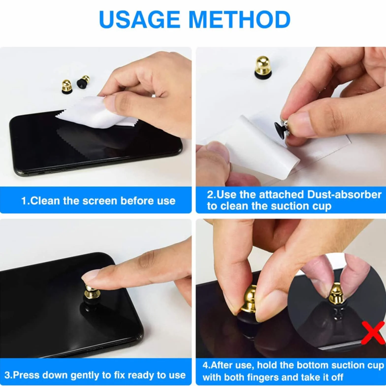 Bouton d'assistant de jeu pour téléphone portable, ventouse conductrice, jeu d'artefact, joystick, bouton de doigt, accessoires de jeu pour téléphone