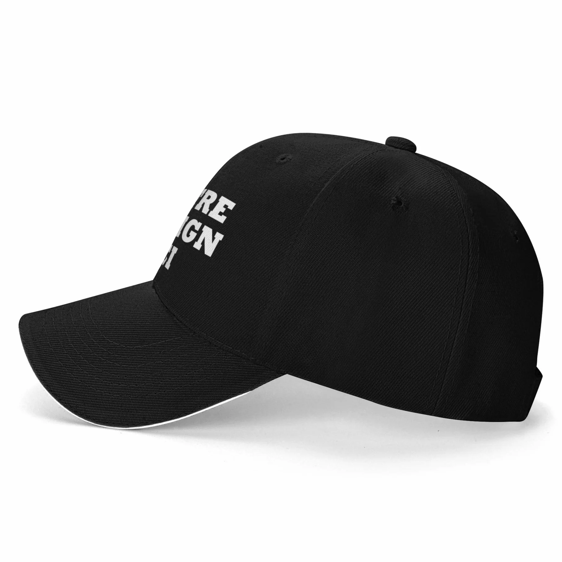 Casquette Baseball Personnalisée Photo Nom Texte Hommes Femmes