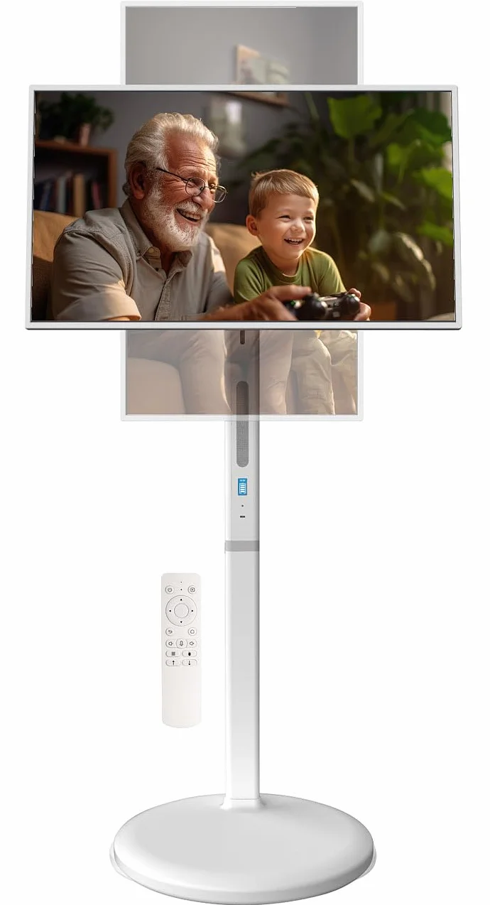 Écran nomade tactile connecté Full HD 32" avec support mobile et batterie [auvisio]