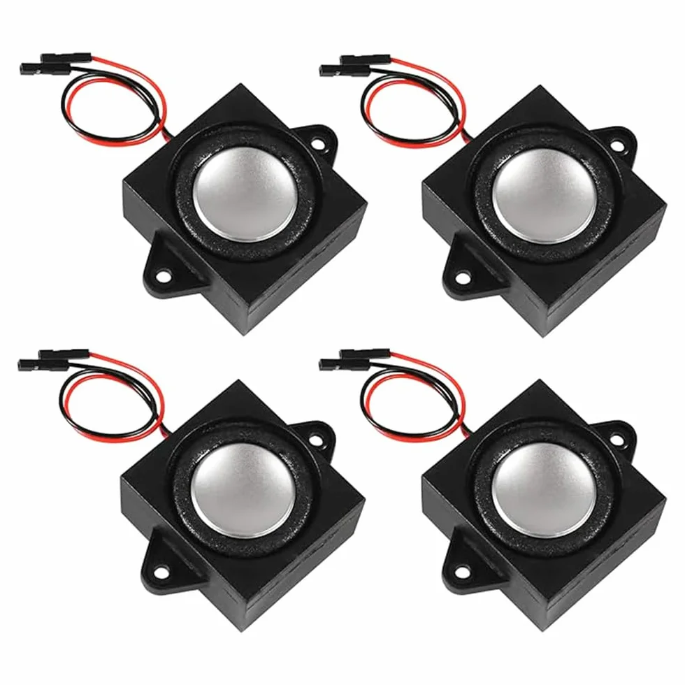 4PCS Mini Haut-Parleur à Cavité Unique de 3 Watts 8 Ohms, Interface de Séparation de Connecteur de Haut-Parleur de Petits Haut-parleurs Portables pour Variété de Petits Projets électroniques