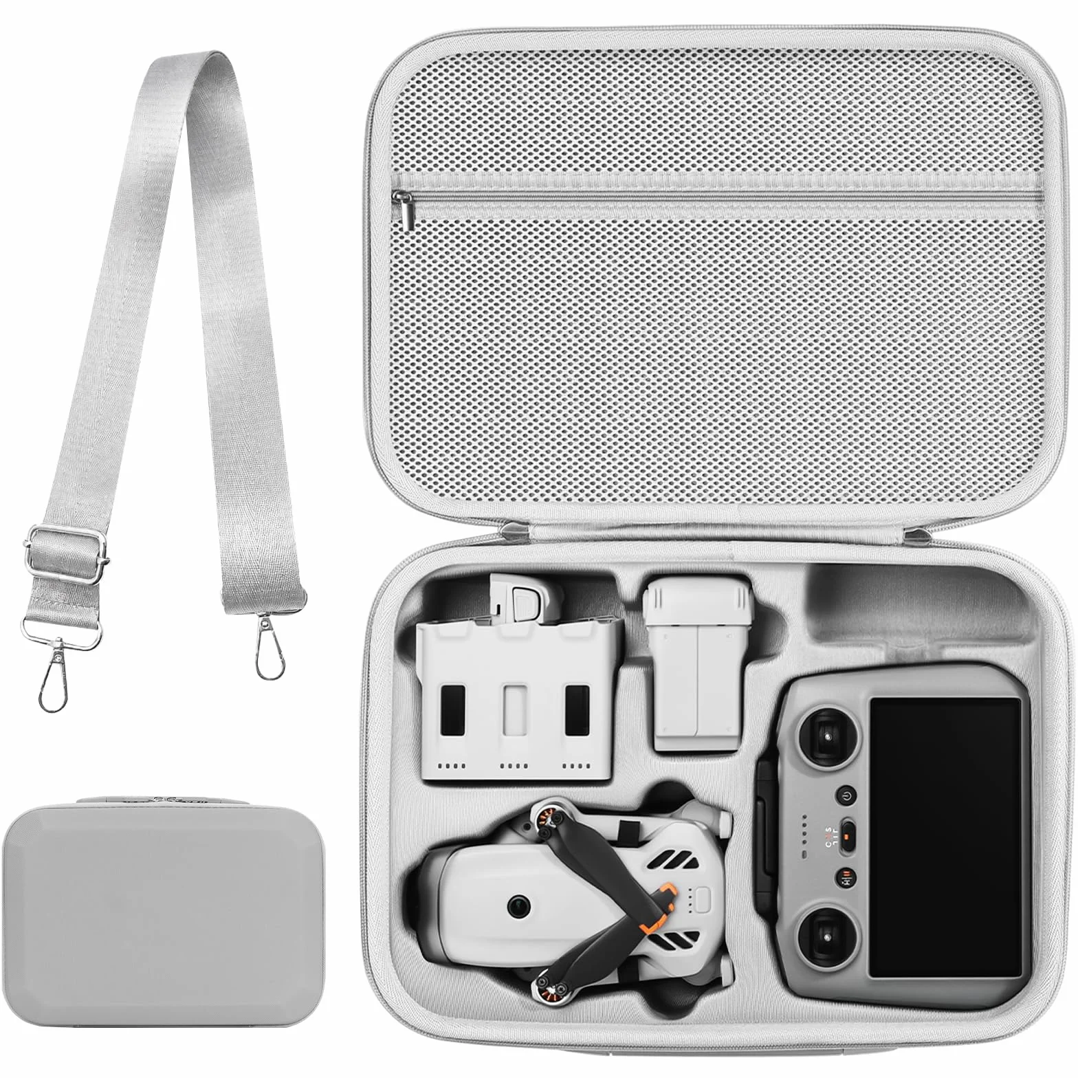 Sacoche pour DJI Lito X1/Lito 1, Étui Case pour DJI Lito X1/Lito 1 Fly More Combo Accessoires Housse, pour RC-N3/RC 2 Manette et Batterie Transport Boîte de Voyage, pour Drone Rangement