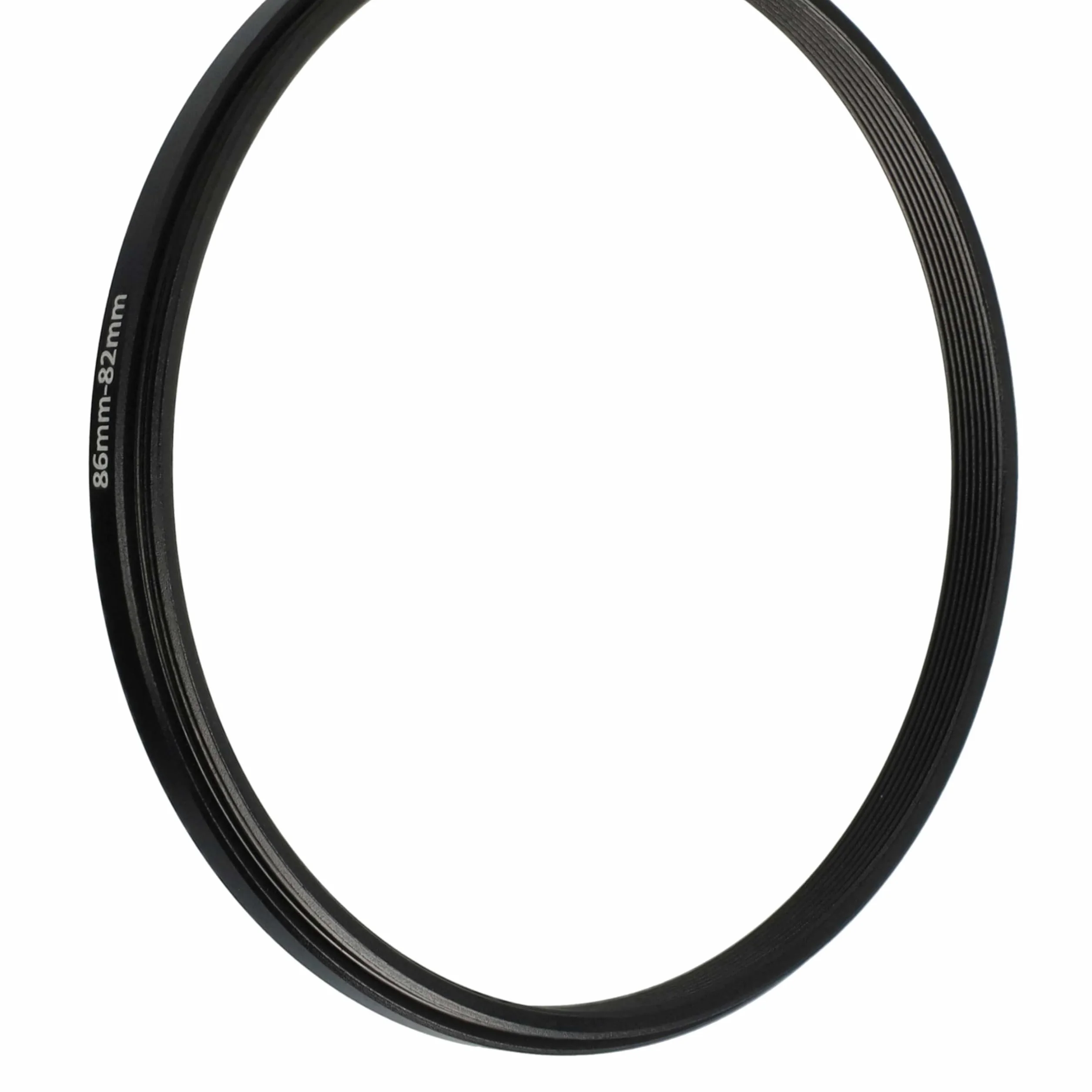 vhbw Bague d'adaptation Step-Down 86 mm vers 82 mm pour Appareil Photo - Réducteur, métal Noir