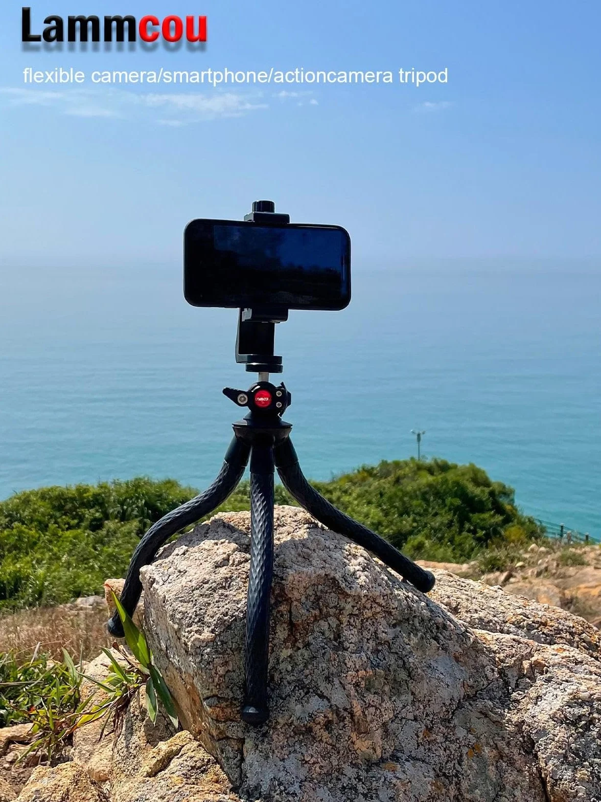Lammcou Trépied Smartphone Flexible Mini Trepied Appareil Photo Go Pro Gorilla Octopus Trepieds Reflex Portable Voyage pour Vlogging Caméra DSLR Mini Tripod